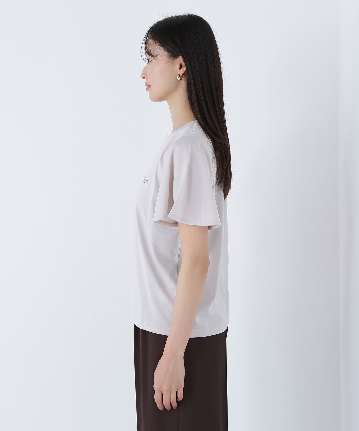  「フレアスリーブロゴTシャツ」|Tシャツ・カットソー|