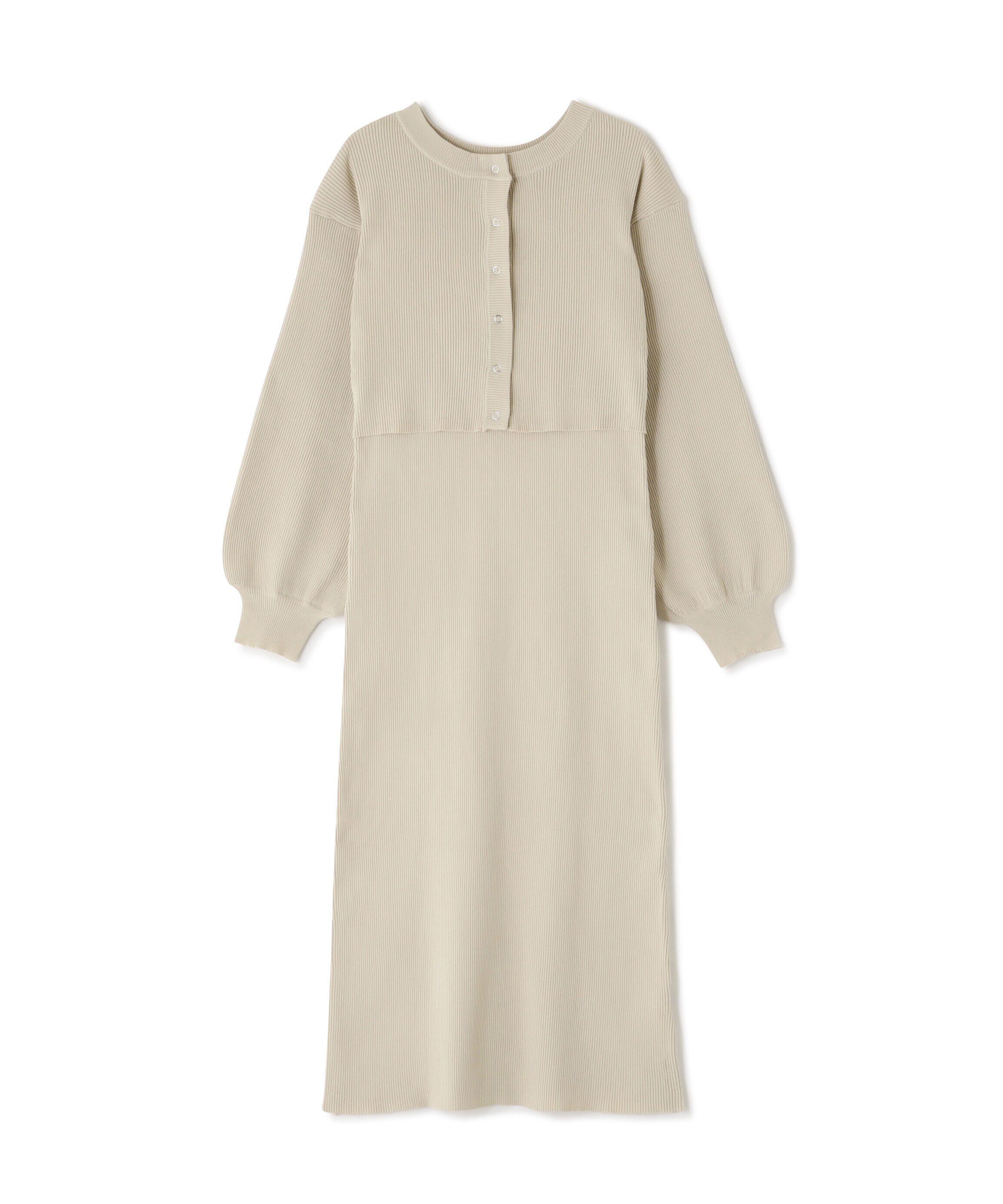  「ニットカーディガン&times;キャミワンピースセット」|ワンピース|