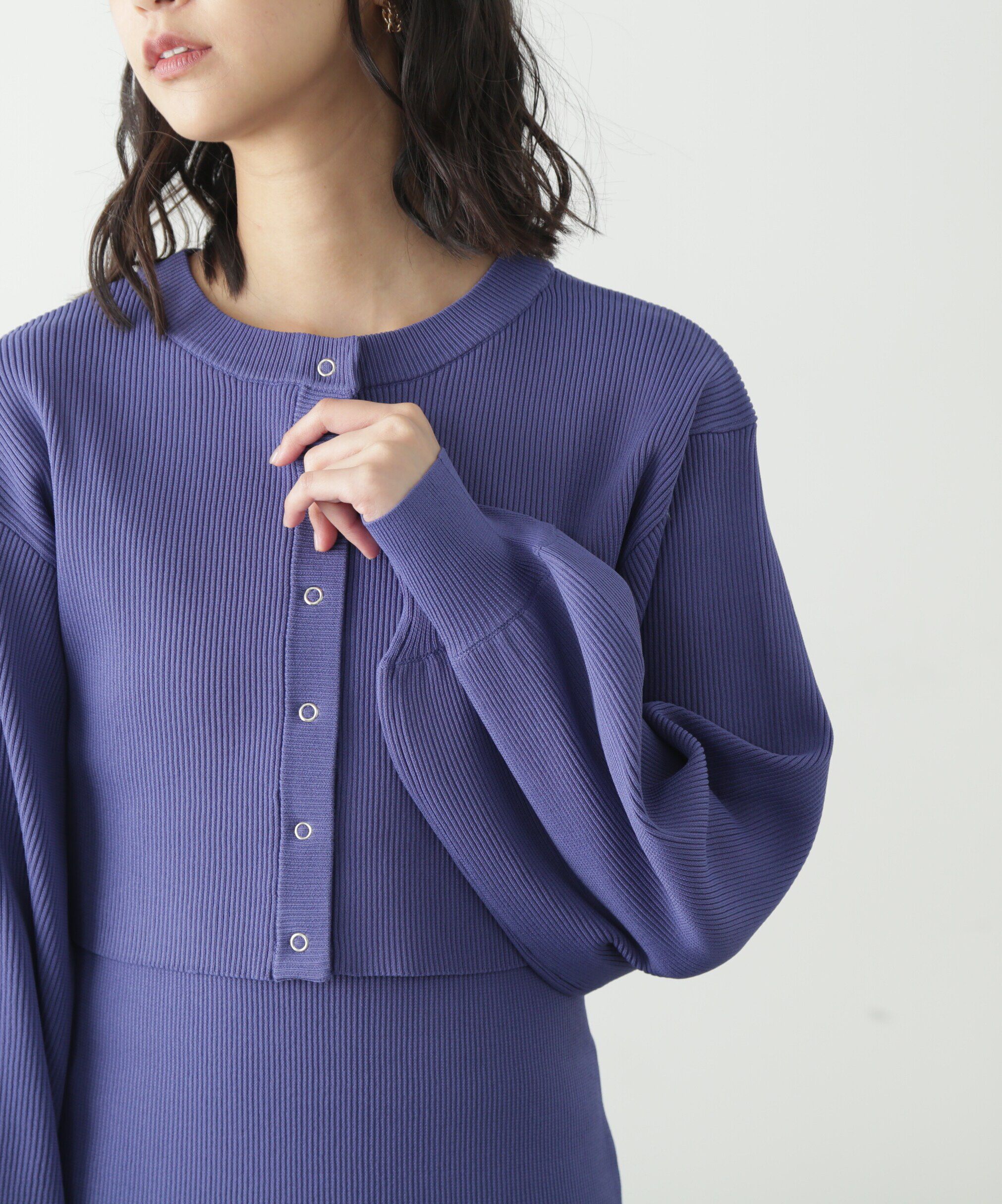  「ニットカーディガン&times;キャミワンピースセット」|ワンピース|