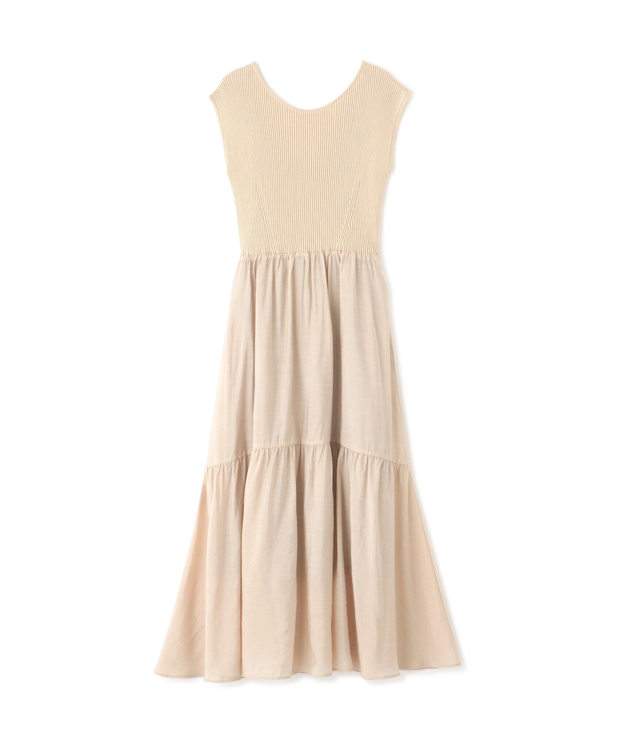  「ニットドッキングバックリボンワンピース」|ワンピース|