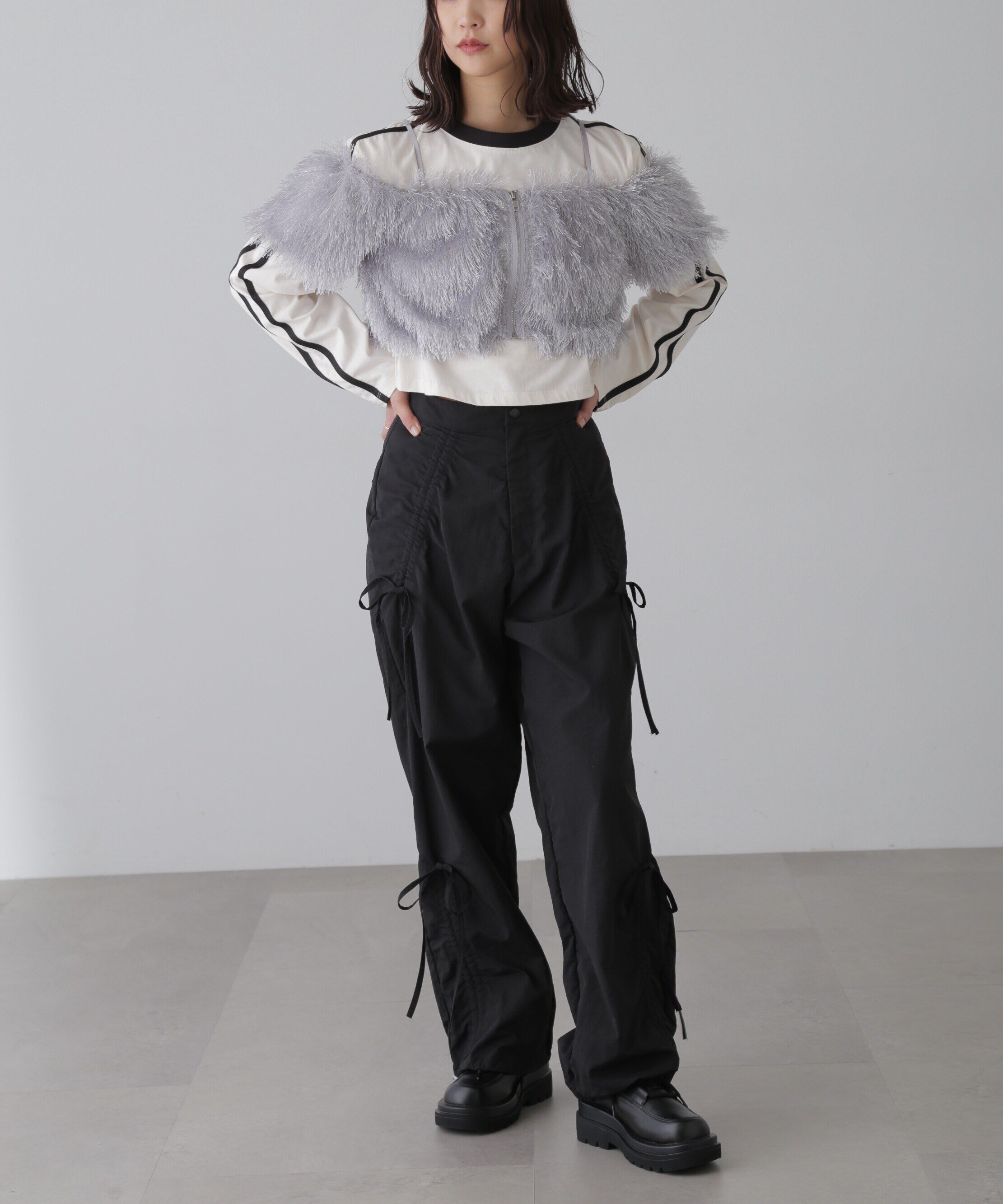  「リボンドロストパンツ」|その他|