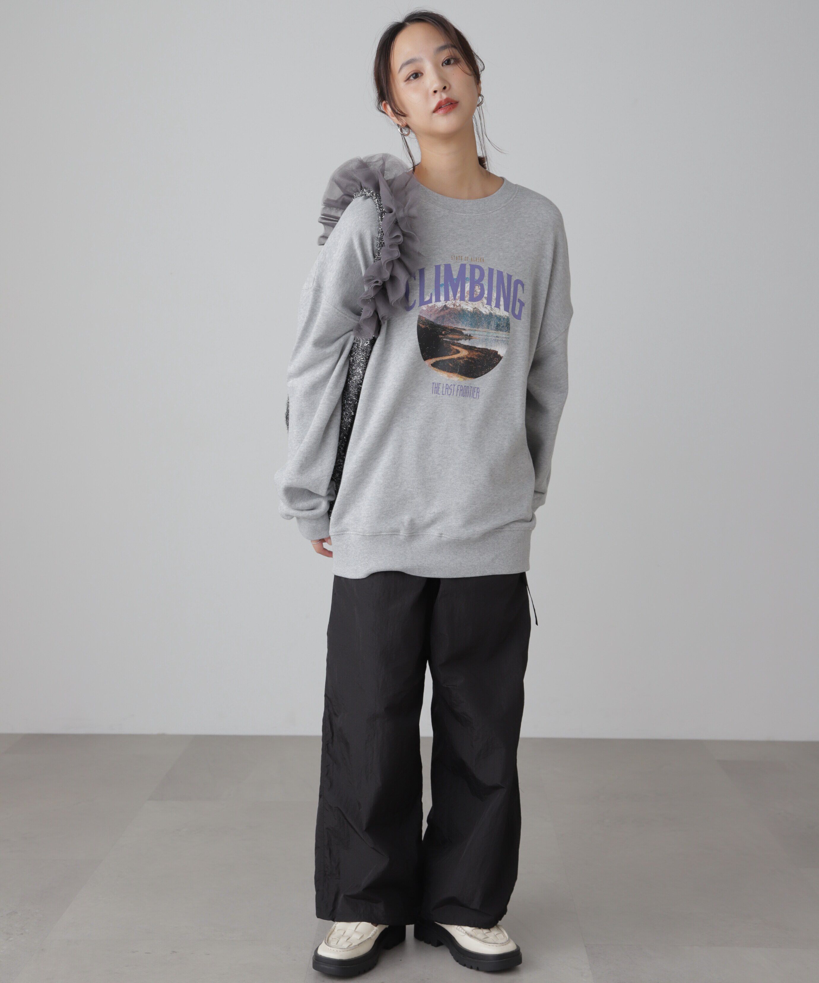  「マウンテンプリントビッグスウェット」|Tシャツ・カットソー|