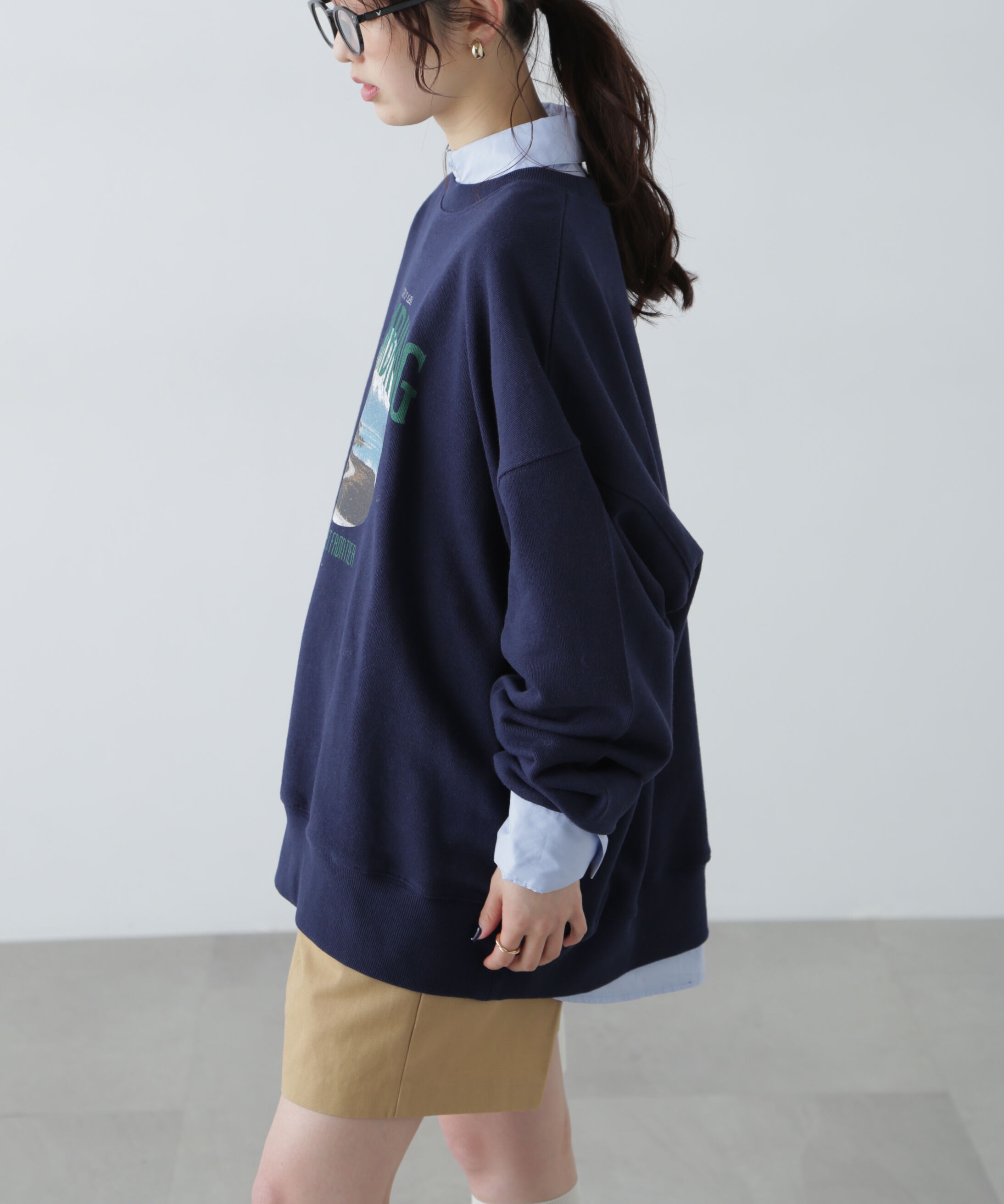  「マウンテンプリントビッグスウェット」|Tシャツ・カットソー|