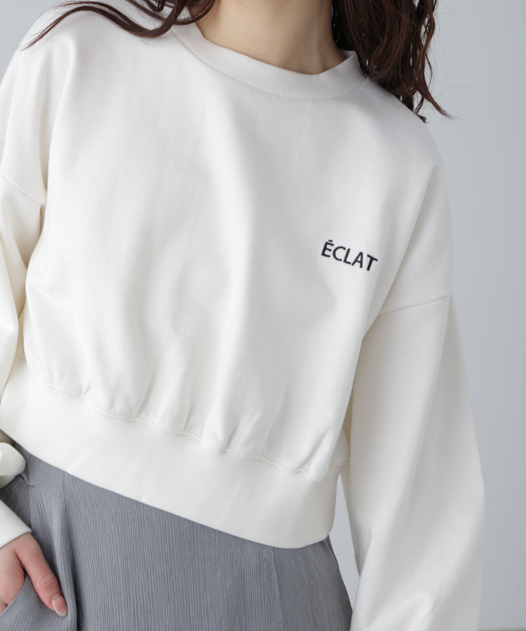  「ワンポイント刺繍スウェット」|Tシャツ・カットソー|