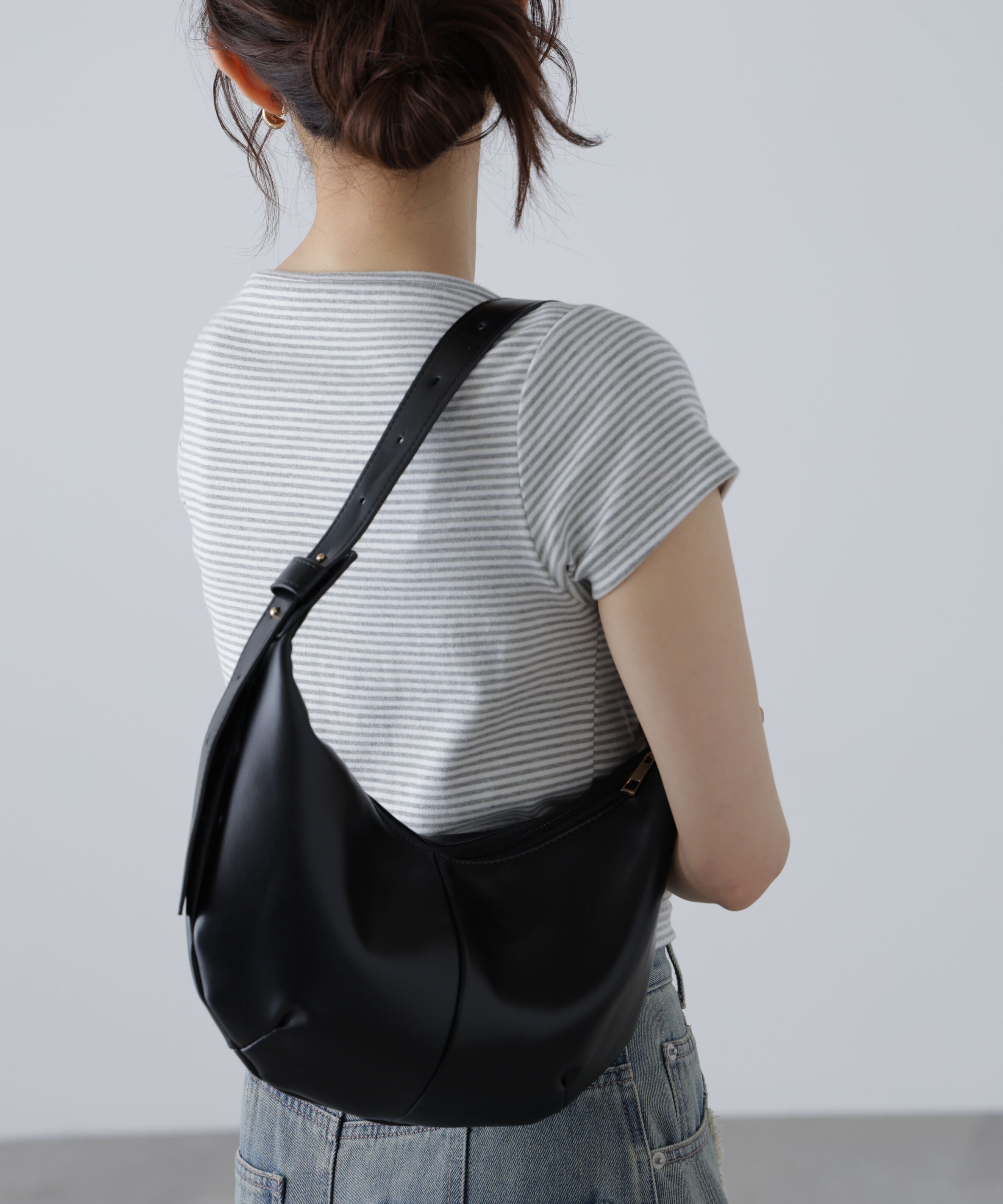  「ハーフムーンバッグ」|その他|ブラック