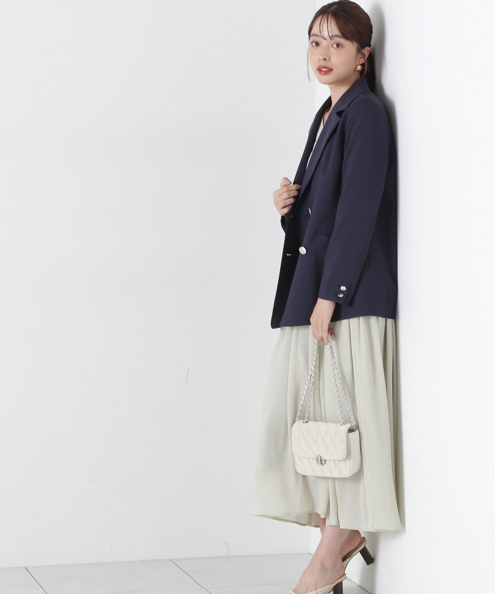 PROPORTION BODY DRESSING「ベルト付きギャザーワンピース」|ワンピース|