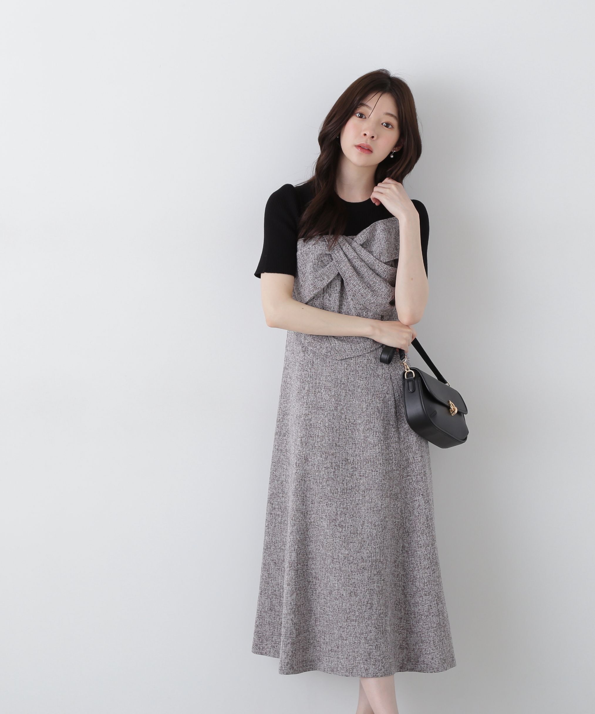 PROPORTION BODY DRESSING「リボンディテールドッキングワンピース」|ワンピース|