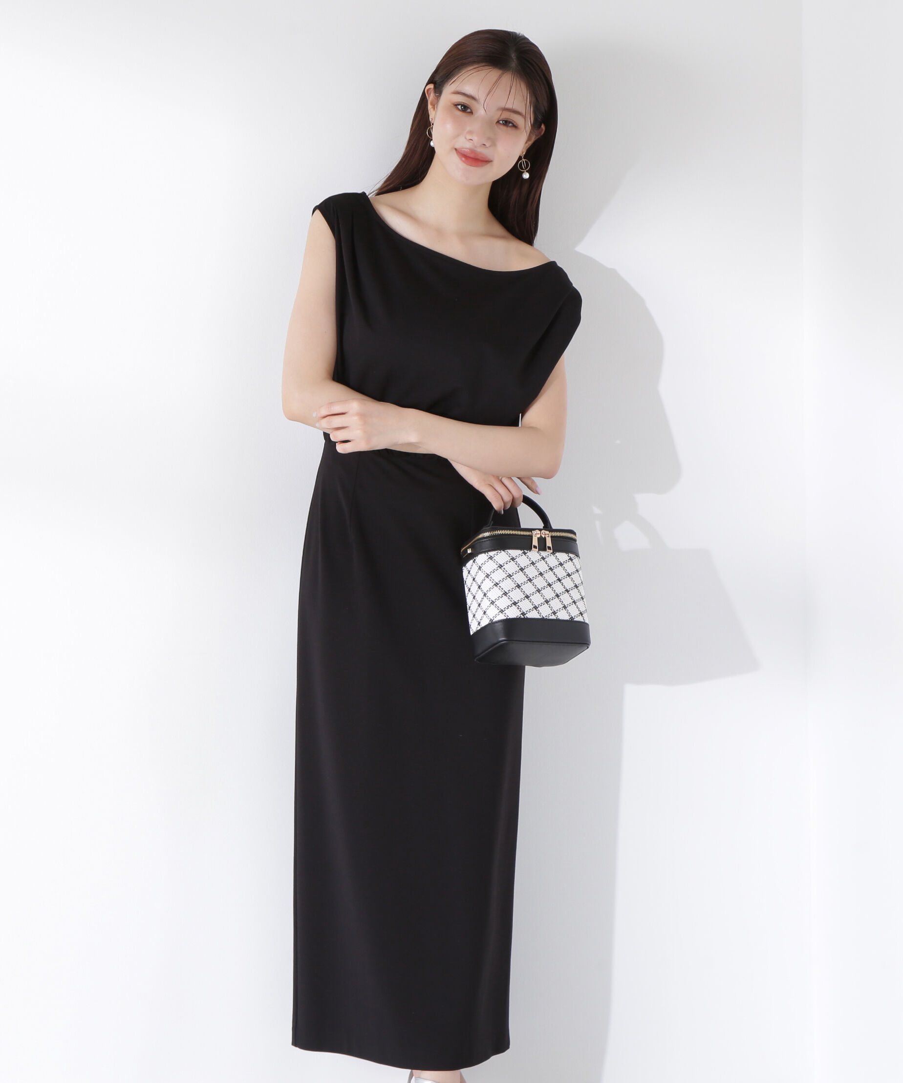 PROPORTION BODY DRESSING「アシメカットワンピース」|ワンピース|ブラック