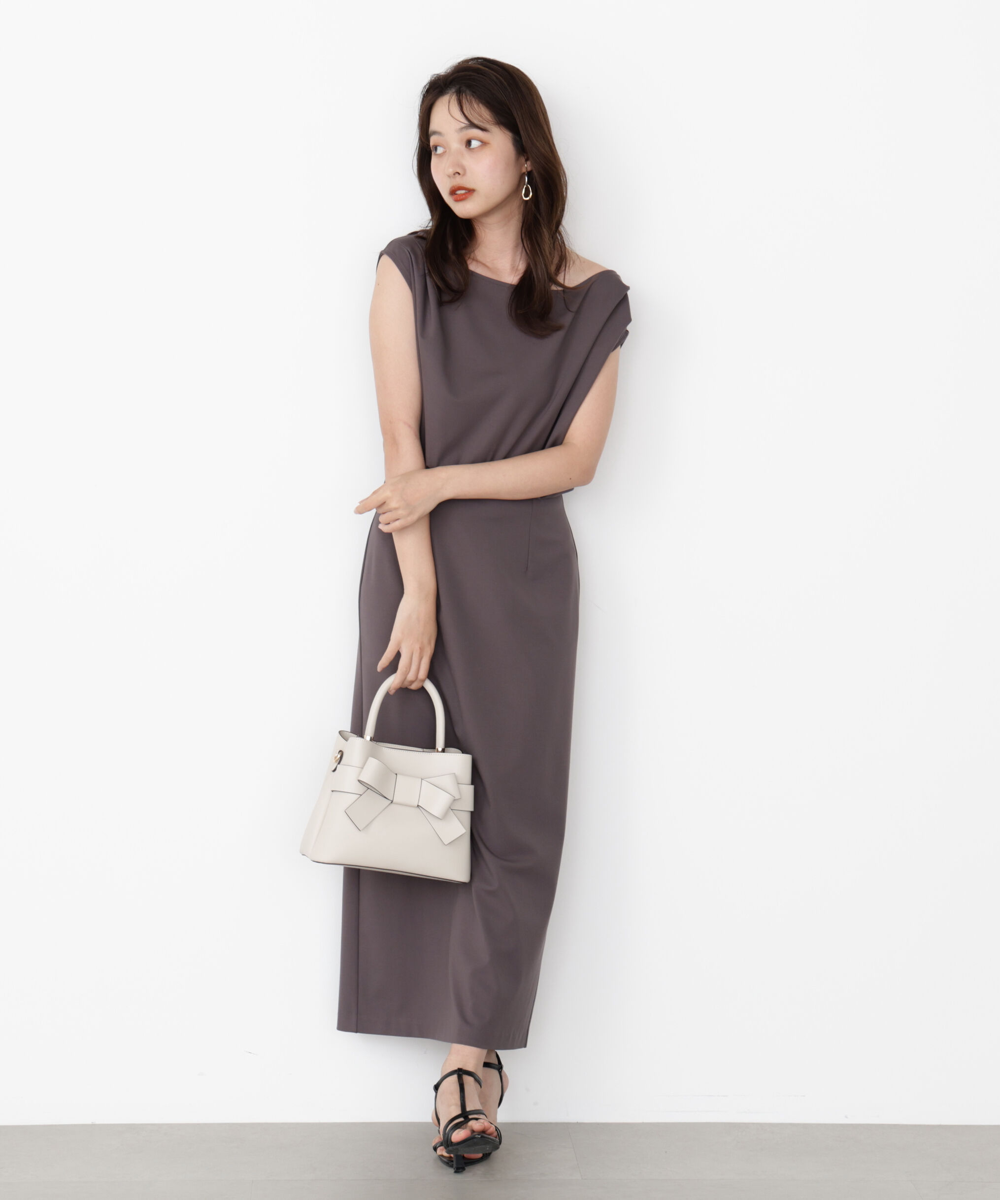 PROPORTION BODY DRESSING「アシメカットワンピース」|ワンピース|ブラウン