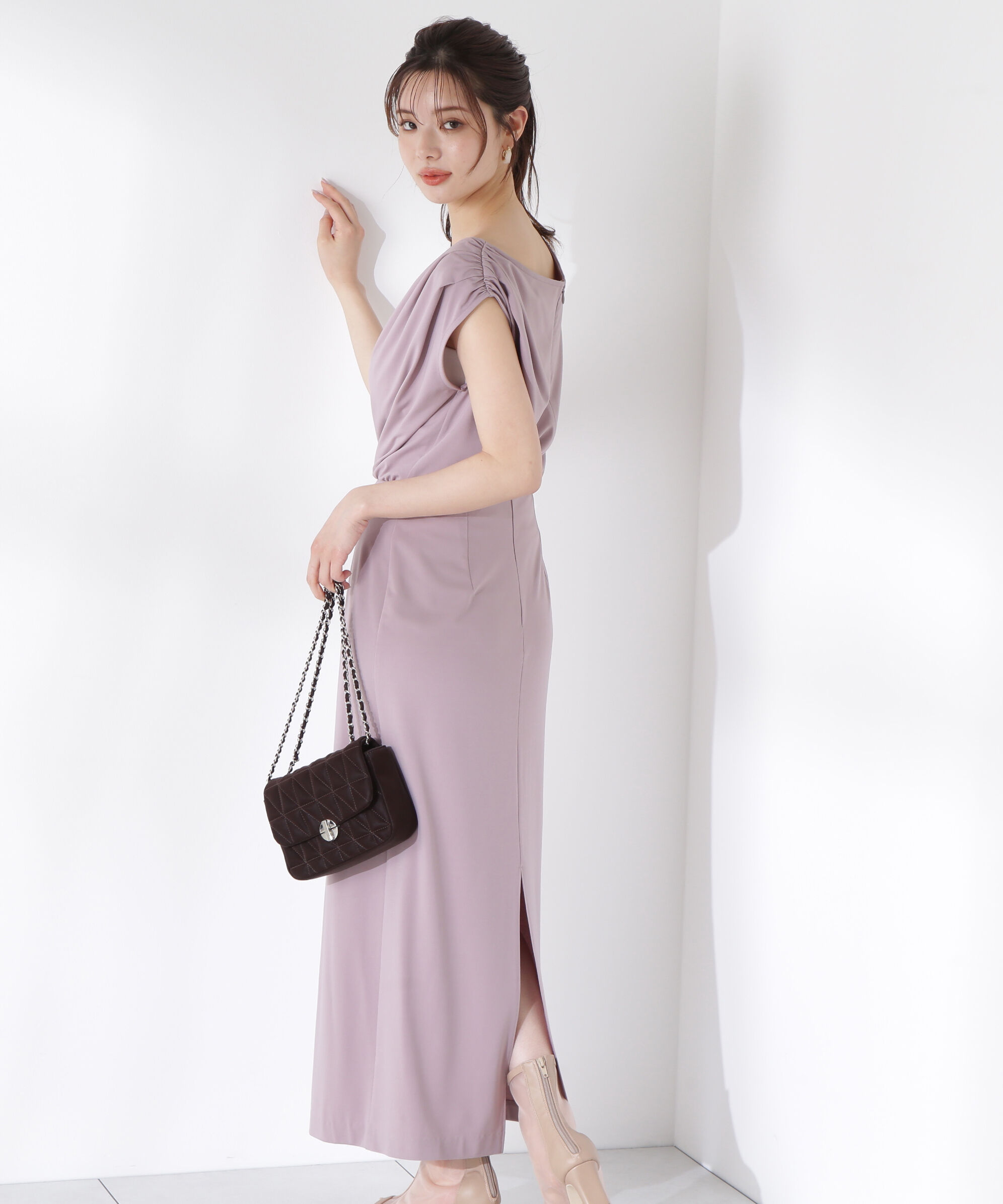 PROPORTION BODY DRESSING「アシメカットワンピース」|ワンピース|