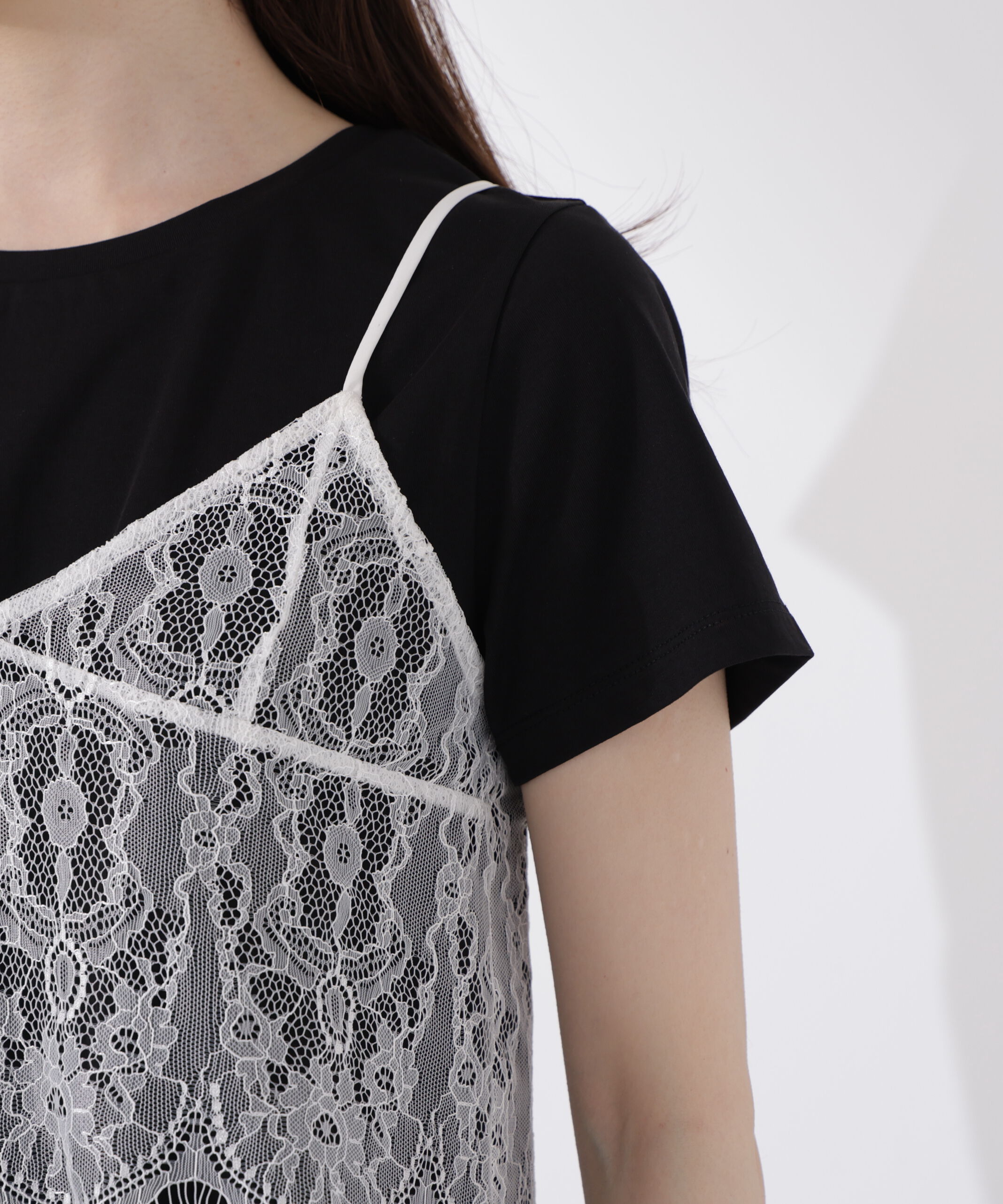 PROPORTION BODY DRESSING「レースキャミセットカットソー」|Tシャツ・カットソー|