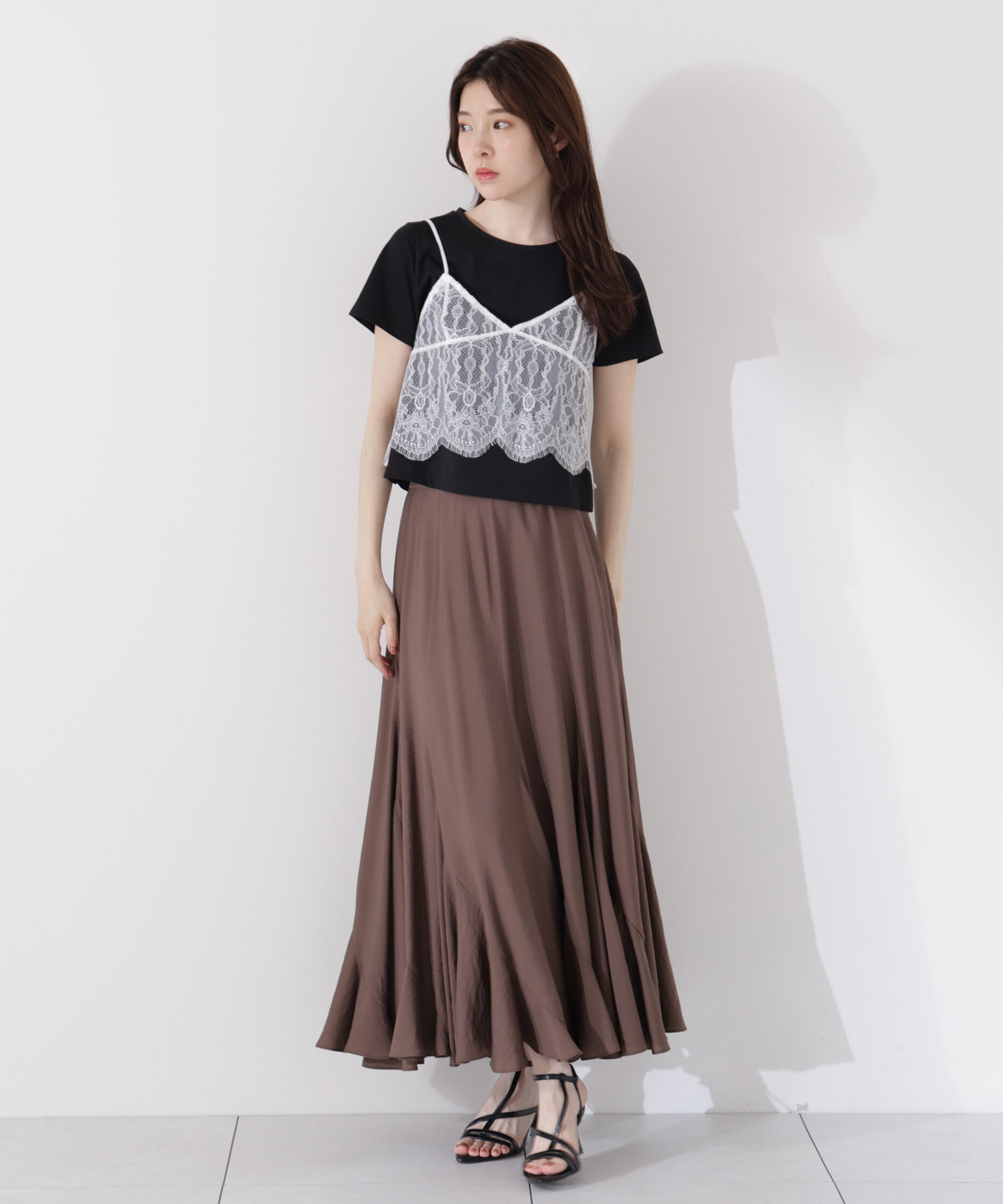 PROPORTION BODY DRESSING「レースキャミセットカットソー」|Tシャツ・カットソー|