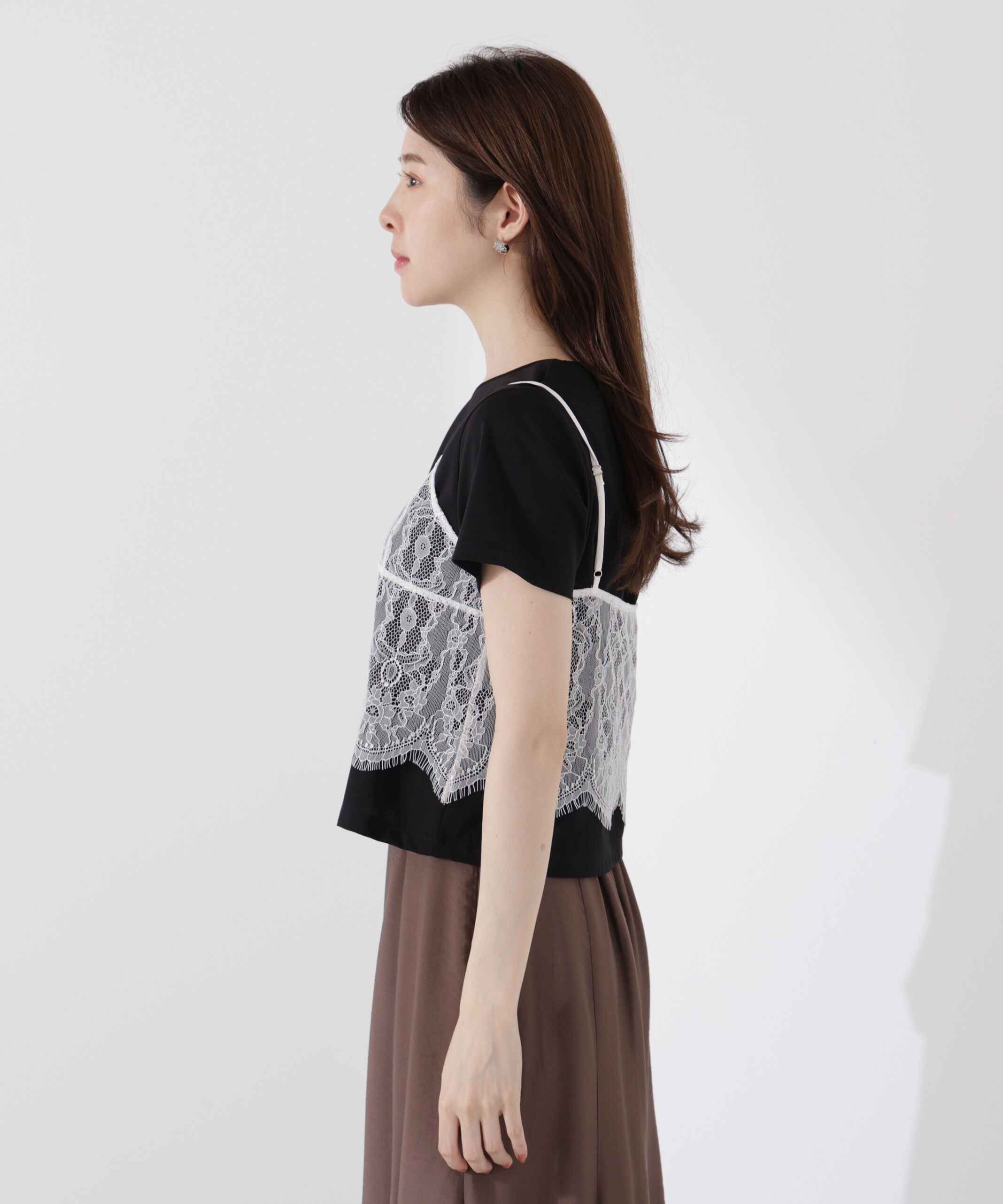 PROPORTION BODY DRESSING「レースキャミセットカットソー」|Tシャツ・カットソー|