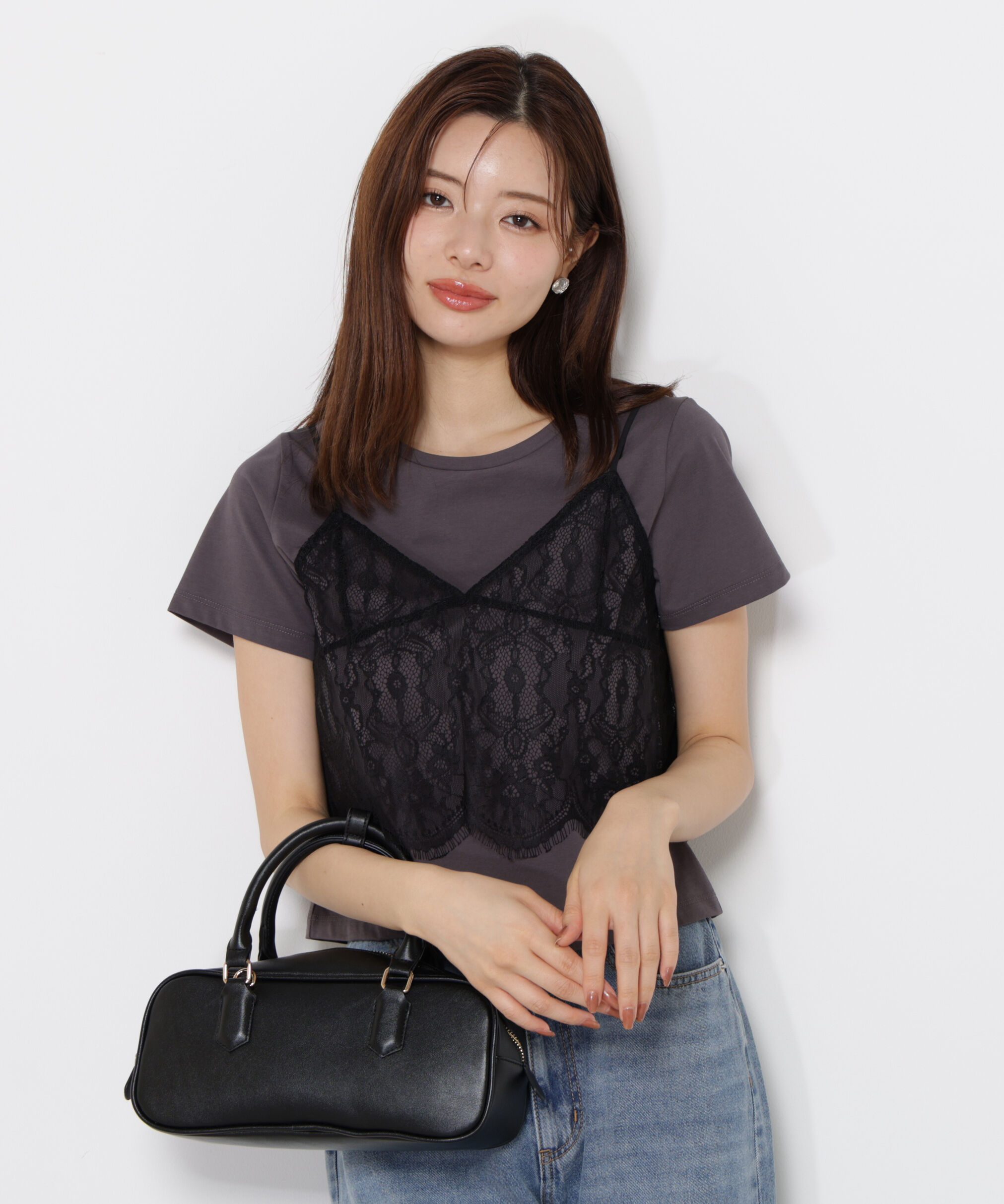 PROPORTION BODY DRESSING「レースキャミセットカットソー」|Tシャツ・カットソー|