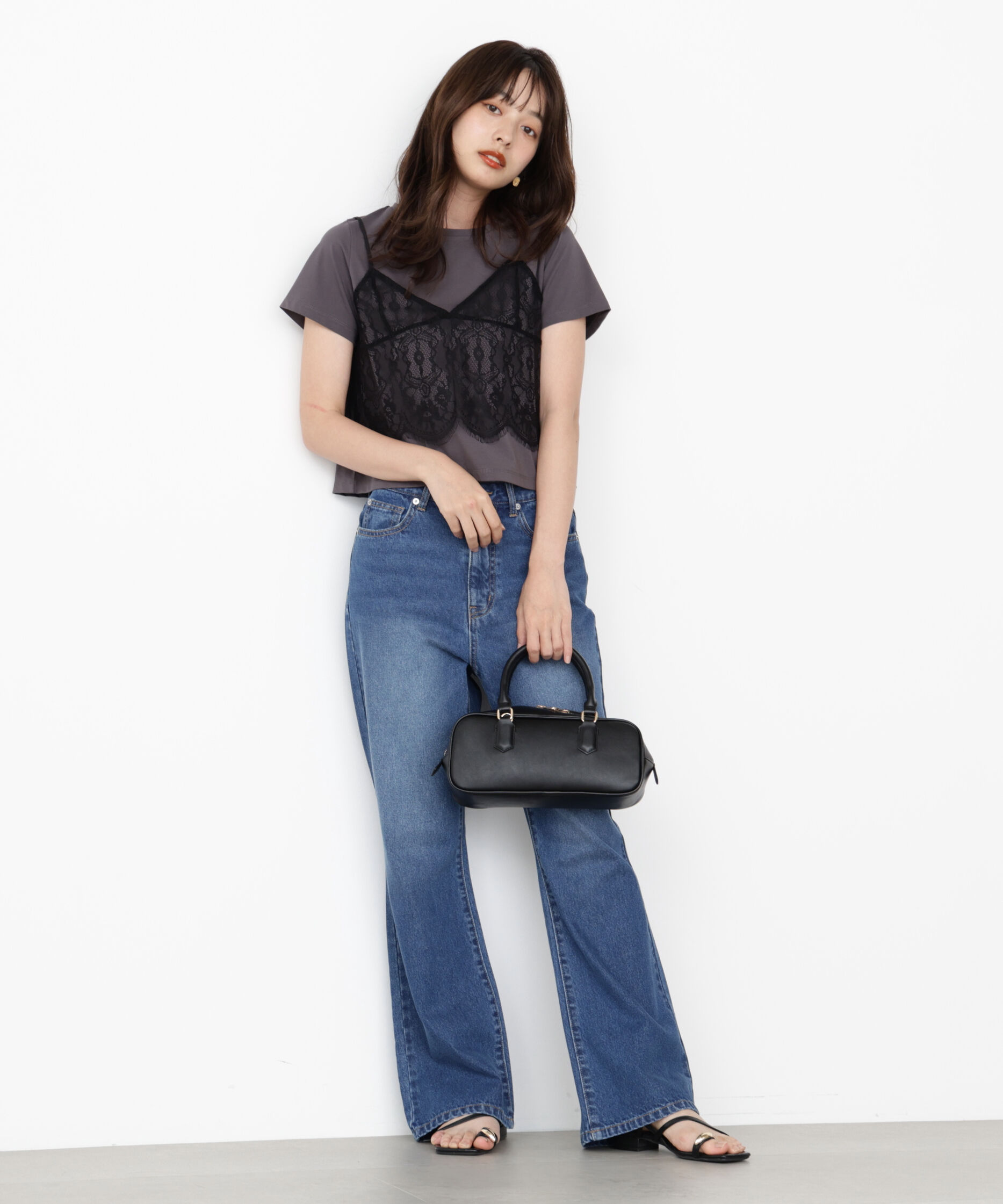 PROPORTION BODY DRESSING「レースキャミセットカットソー」|Tシャツ・カットソー|