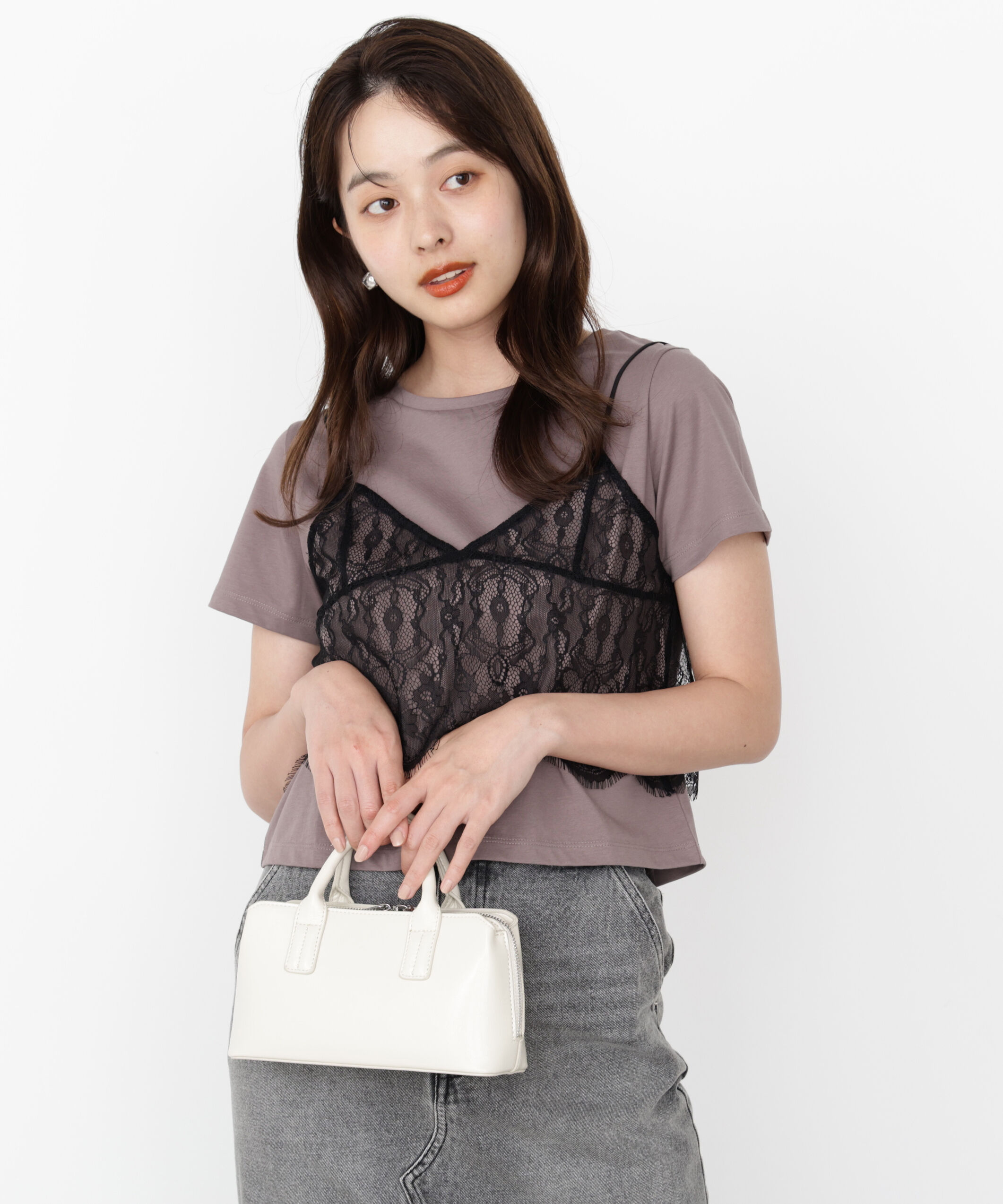 PROPORTION BODY DRESSING「レースキャミセットカットソー」|Tシャツ・カットソー|