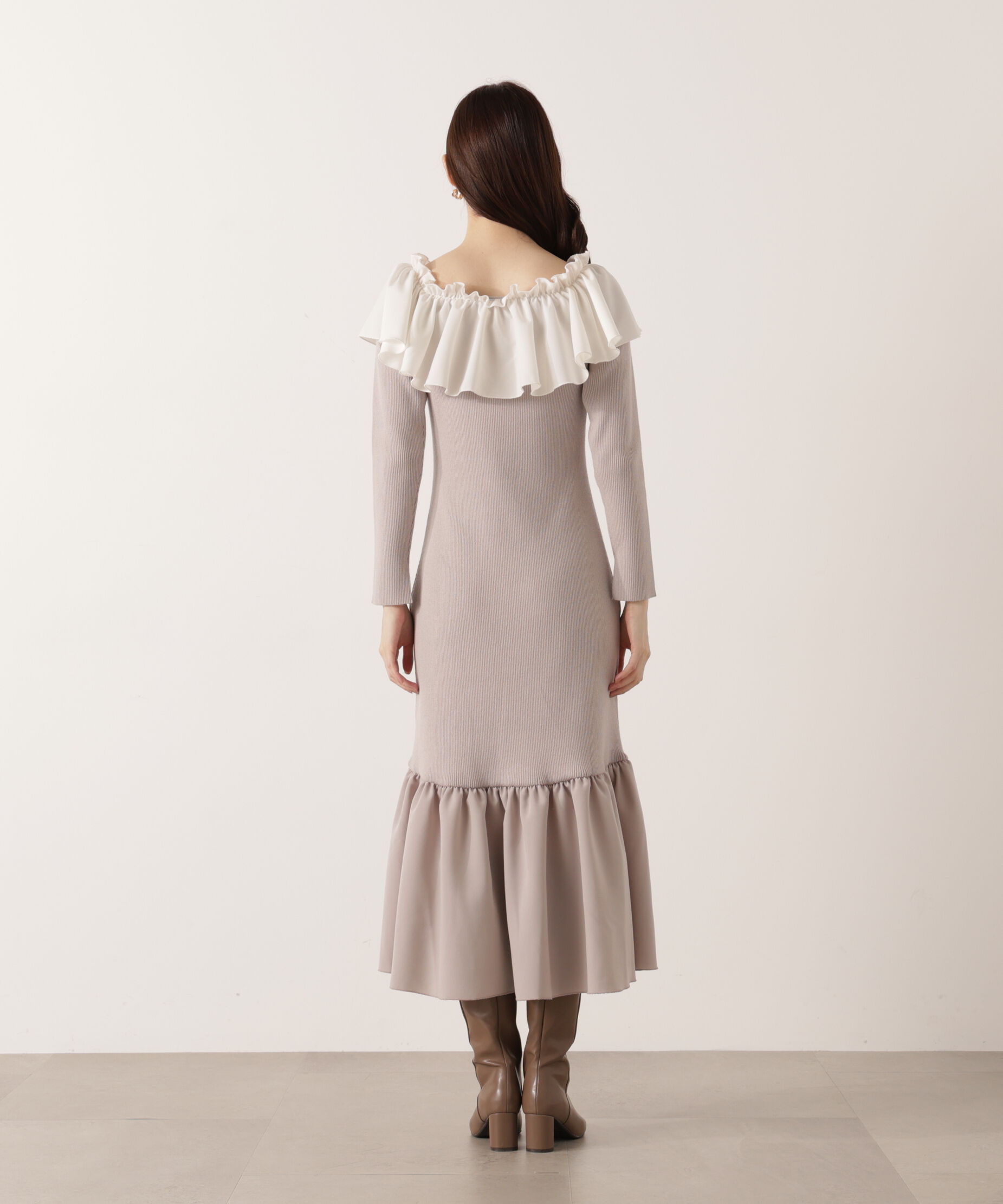 PROPORTION BODY DRESSING「2wayオフショルニットワンピース 25AW」|ワンピース|