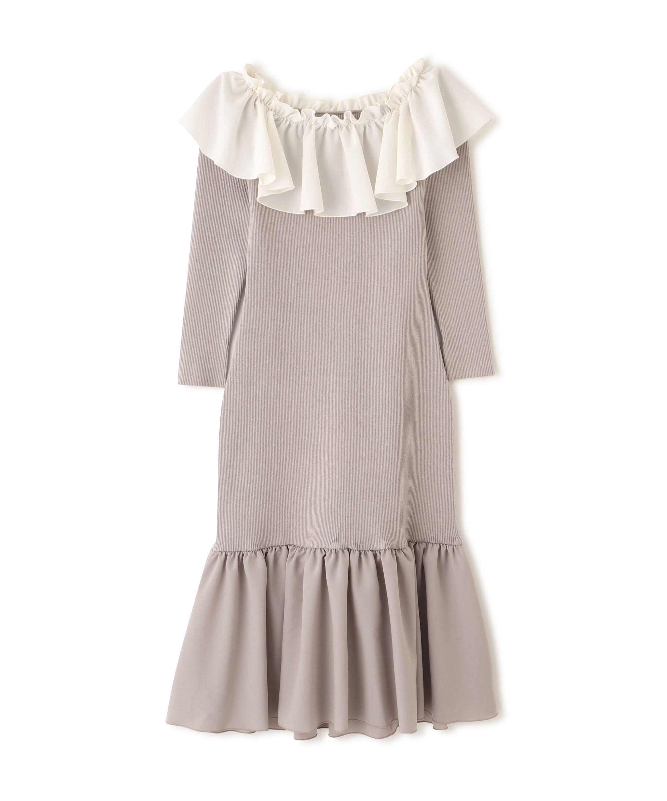 PROPORTION BODY DRESSING「2wayオフショルニットワンピース 25AW」|ワンピース|