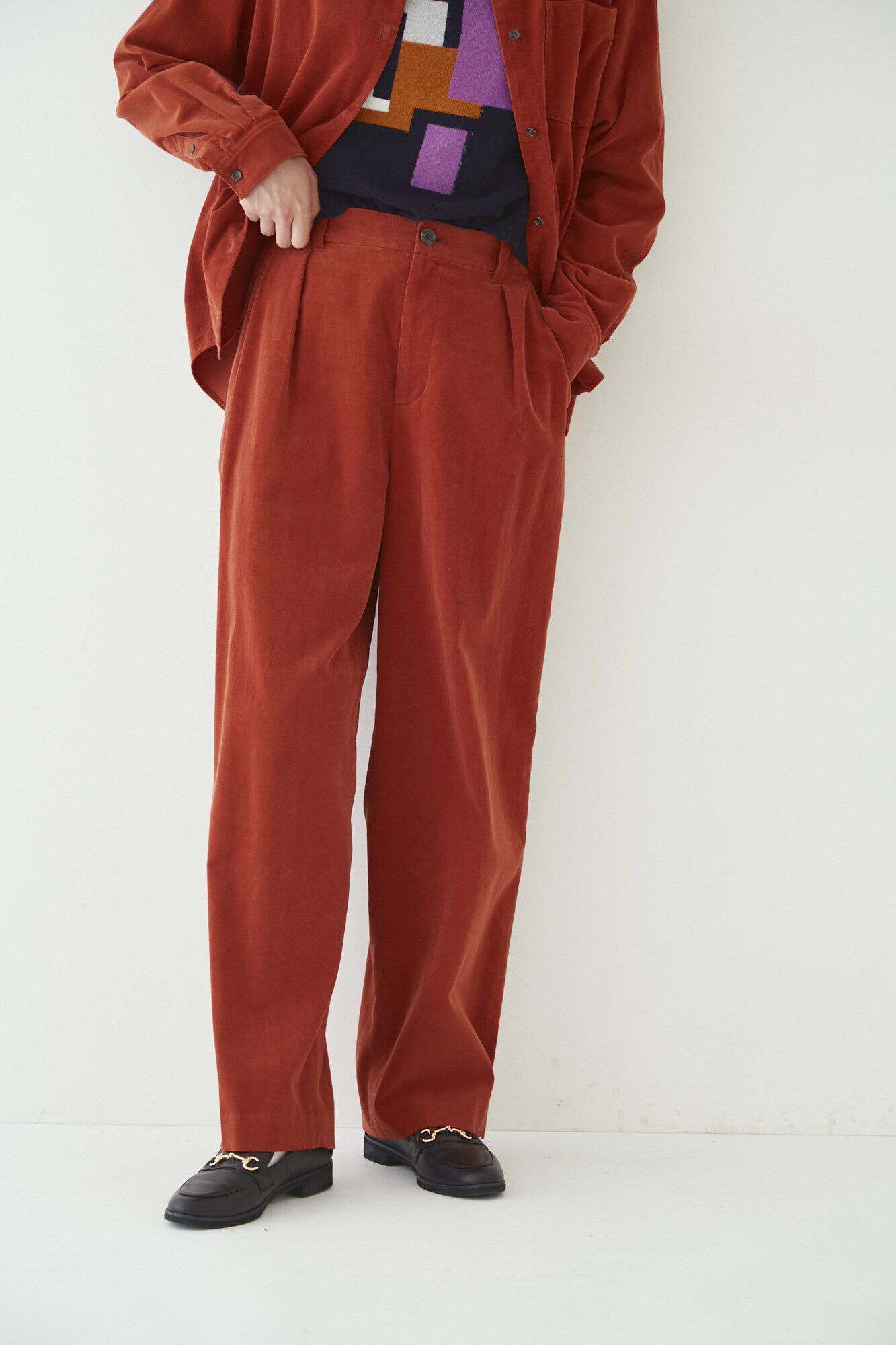  「◆エアーコールセミワイドパンツ」|その他|レンガ1