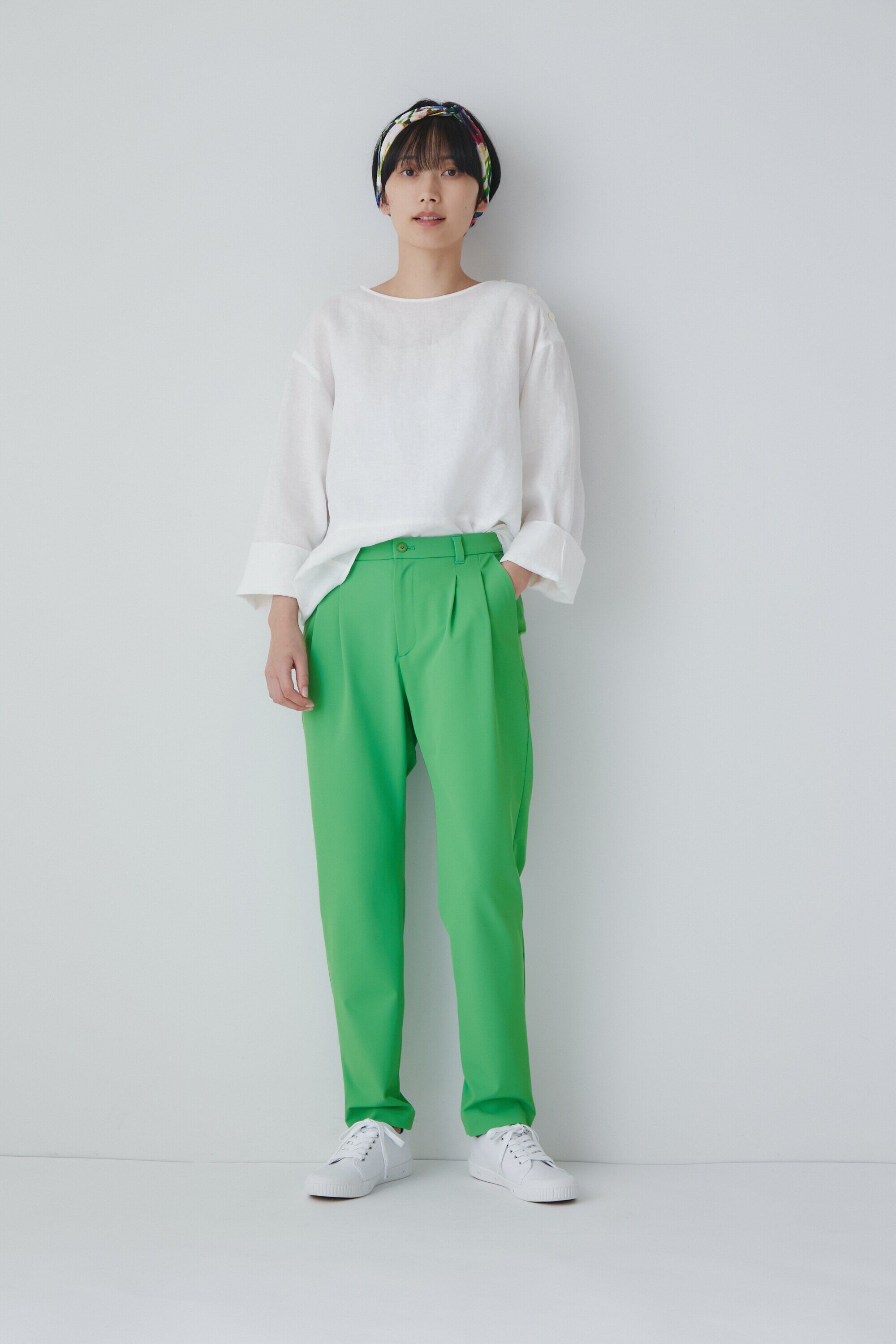  「◆ハードマンリネンショルダーボタンブラウス」|シャツ・ブラウス|