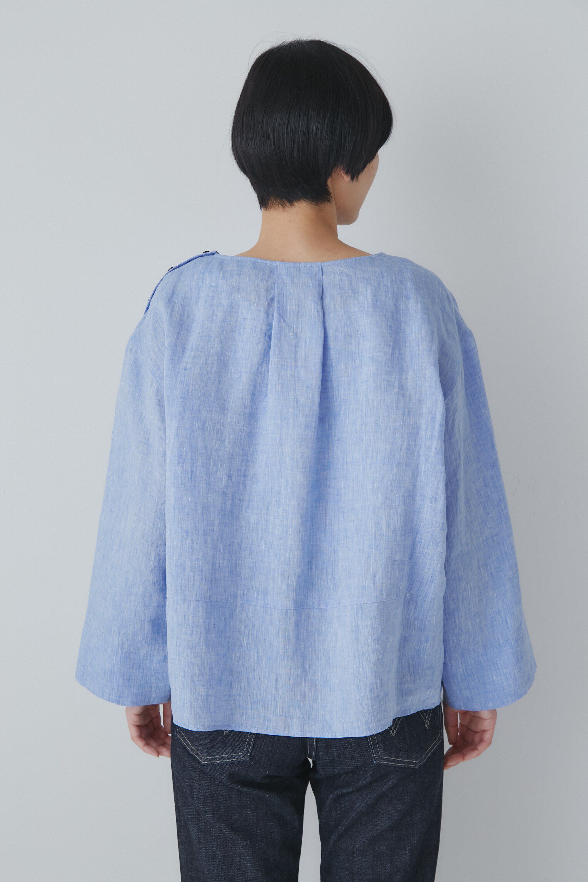  「◆ハードマンリネンショルダーボタンブラウス」|シャツ・ブラウス|