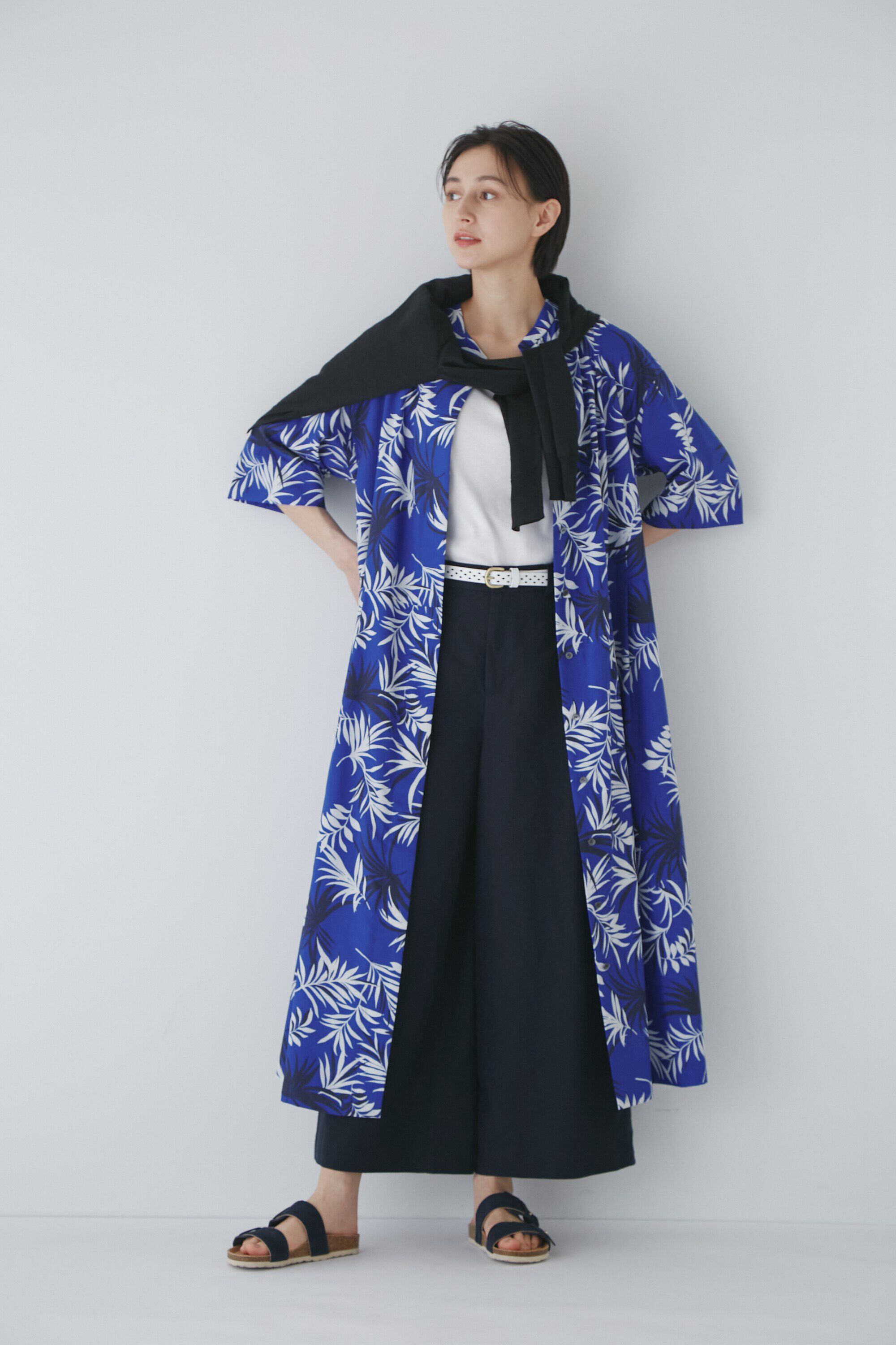  「◆リーフプリントワンピース」|ワンピース|