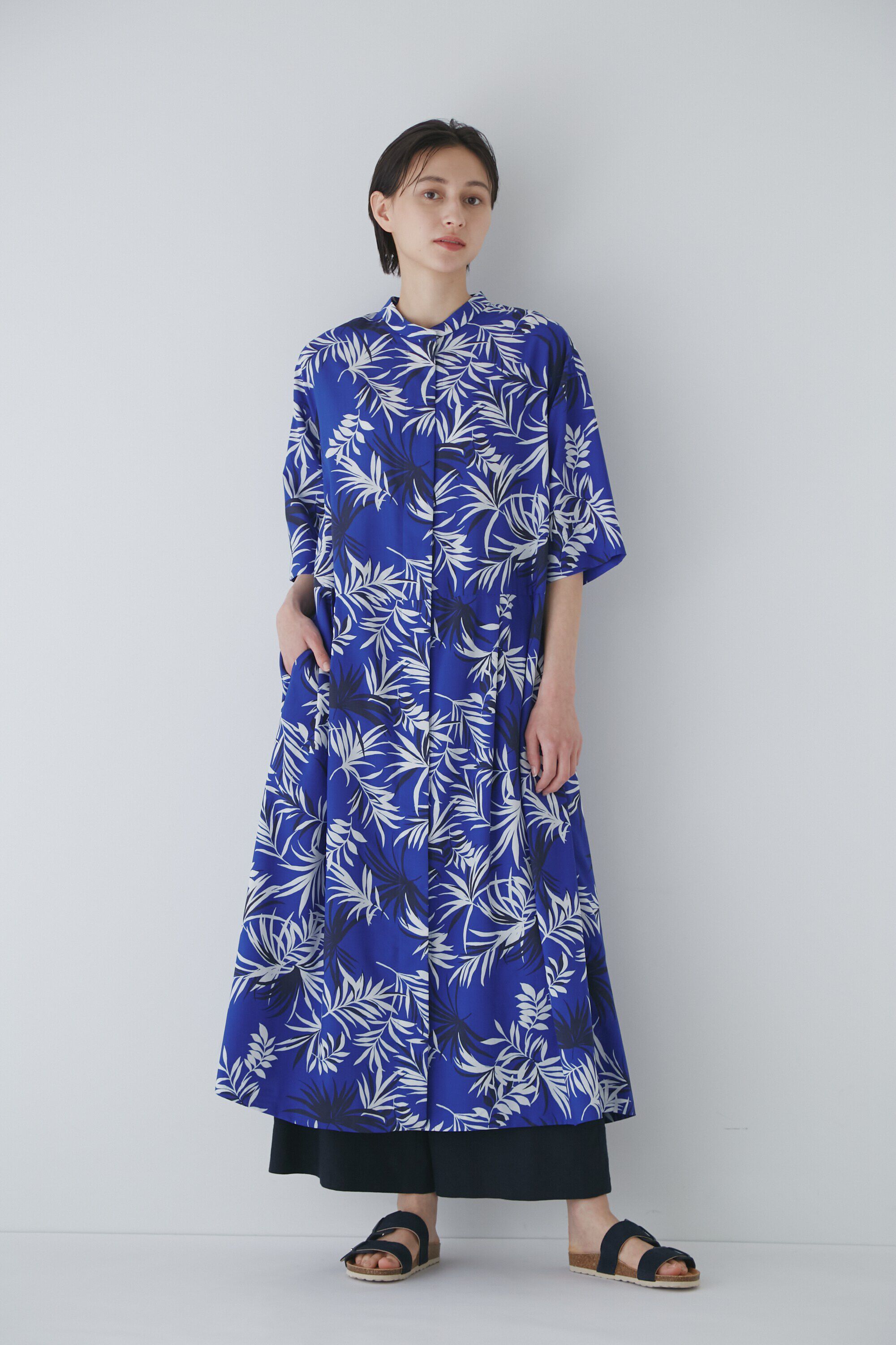  「◆リーフプリントワンピース」|ワンピース|