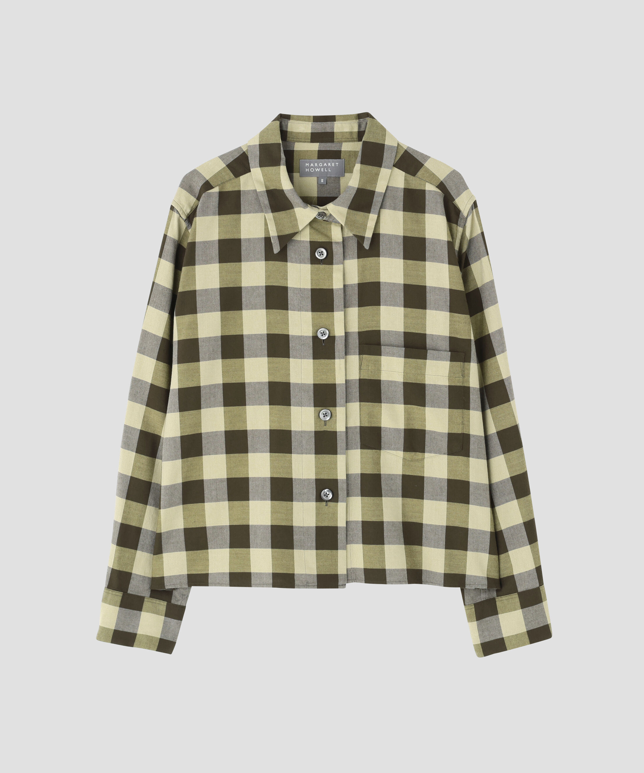  「COTTON CASHMERE CHECK SHIRT」|シャツ・ブラウス|