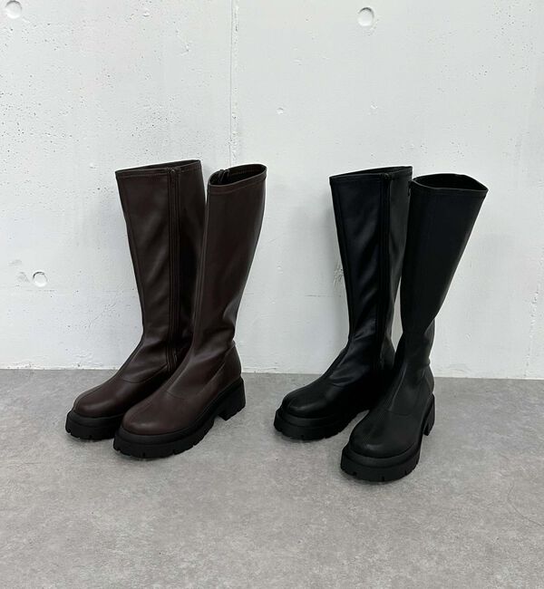 archives「ストレッチロングブーツ」|その他|BROWN