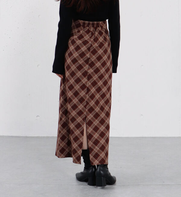 archives「バイアスチェックナロースカート」|スカート|