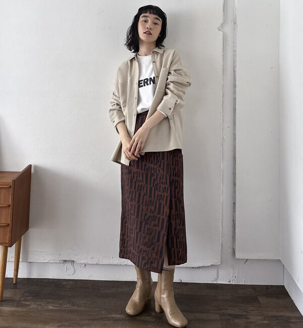 Doux archives「【SETUP可能】ウォッシャブルサファリシャツ」|シャツ・ブラウス|