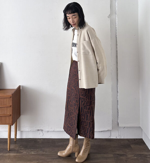 Doux archives「【SETUP可能】ウォッシャブルサファリシャツ」|シャツ・ブラウス|