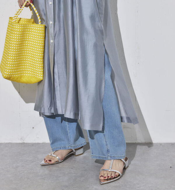 Doux archives「シアーギャザーシャツワンピース」|ワンピース|