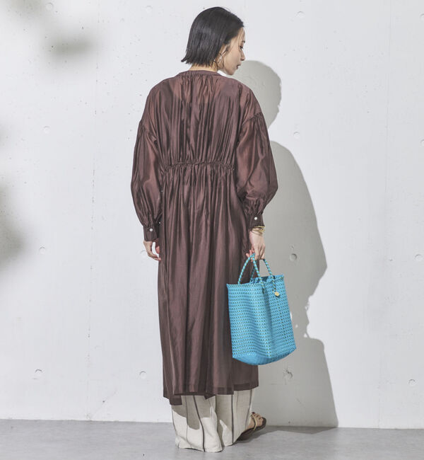 Doux archives「シアーギャザーシャツワンピース」|ワンピース|