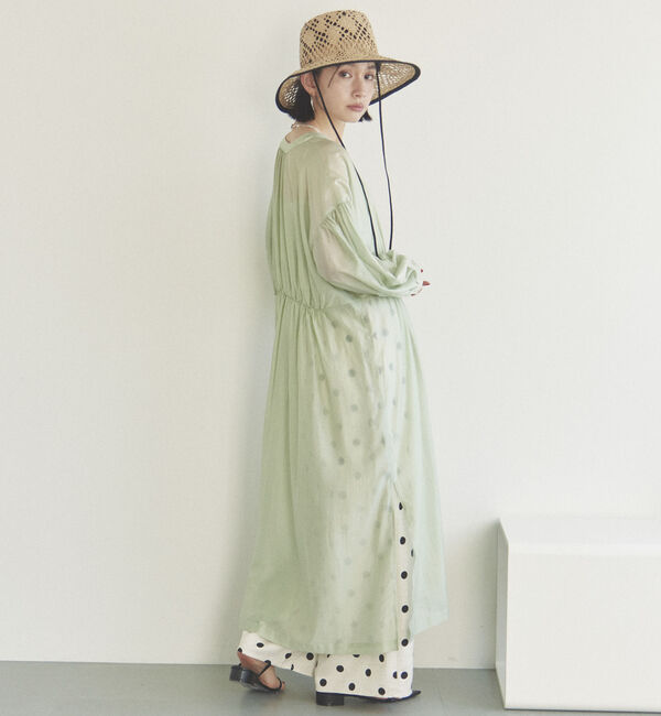 Doux archives「シアーギャザーシャツワンピース」|ワンピース|