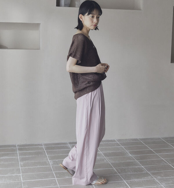 Doux archives「スパンコールメッシュニット」|ニット・セーター|