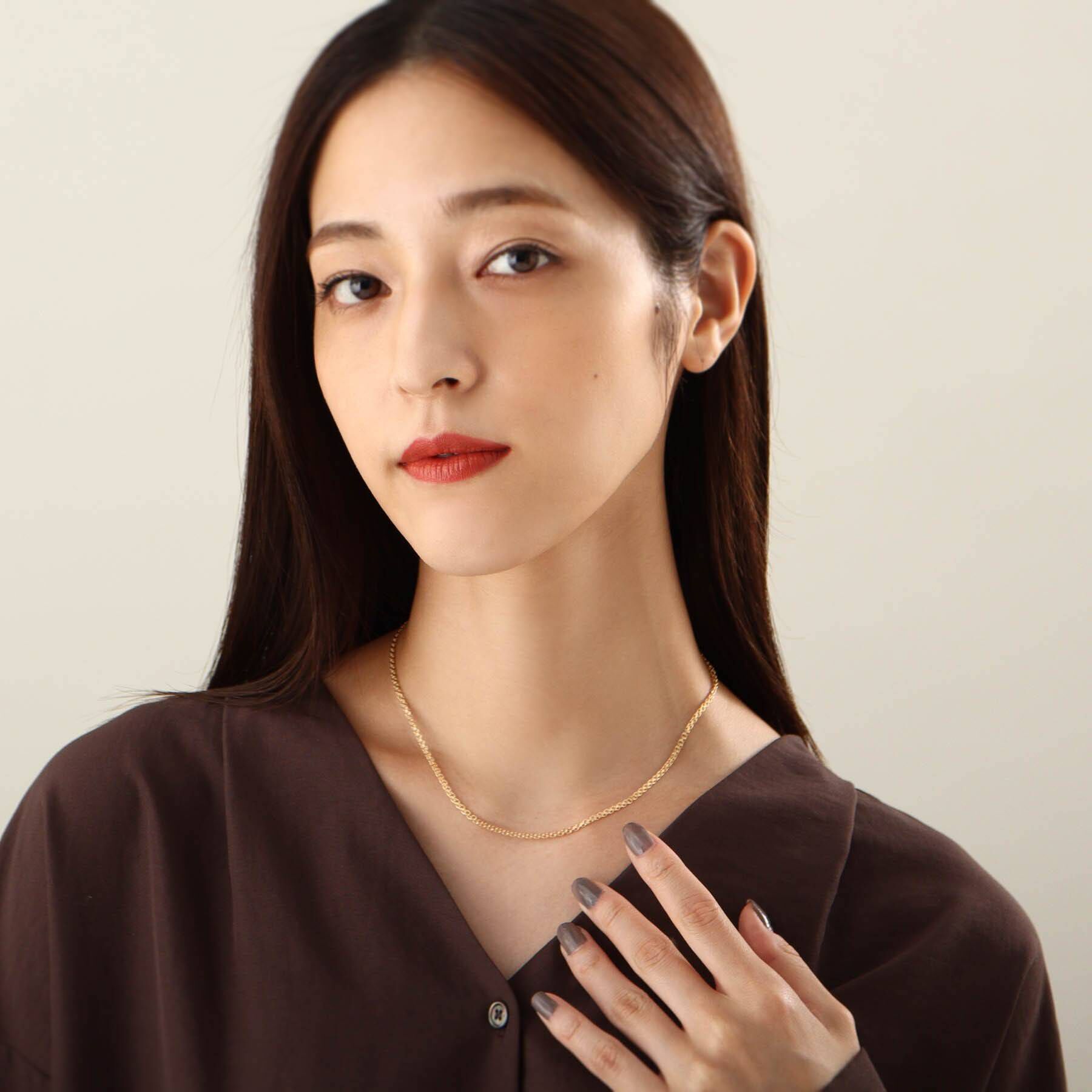 COCOSHNIK「K18レースチェーン ネックレス」|ネックレス|