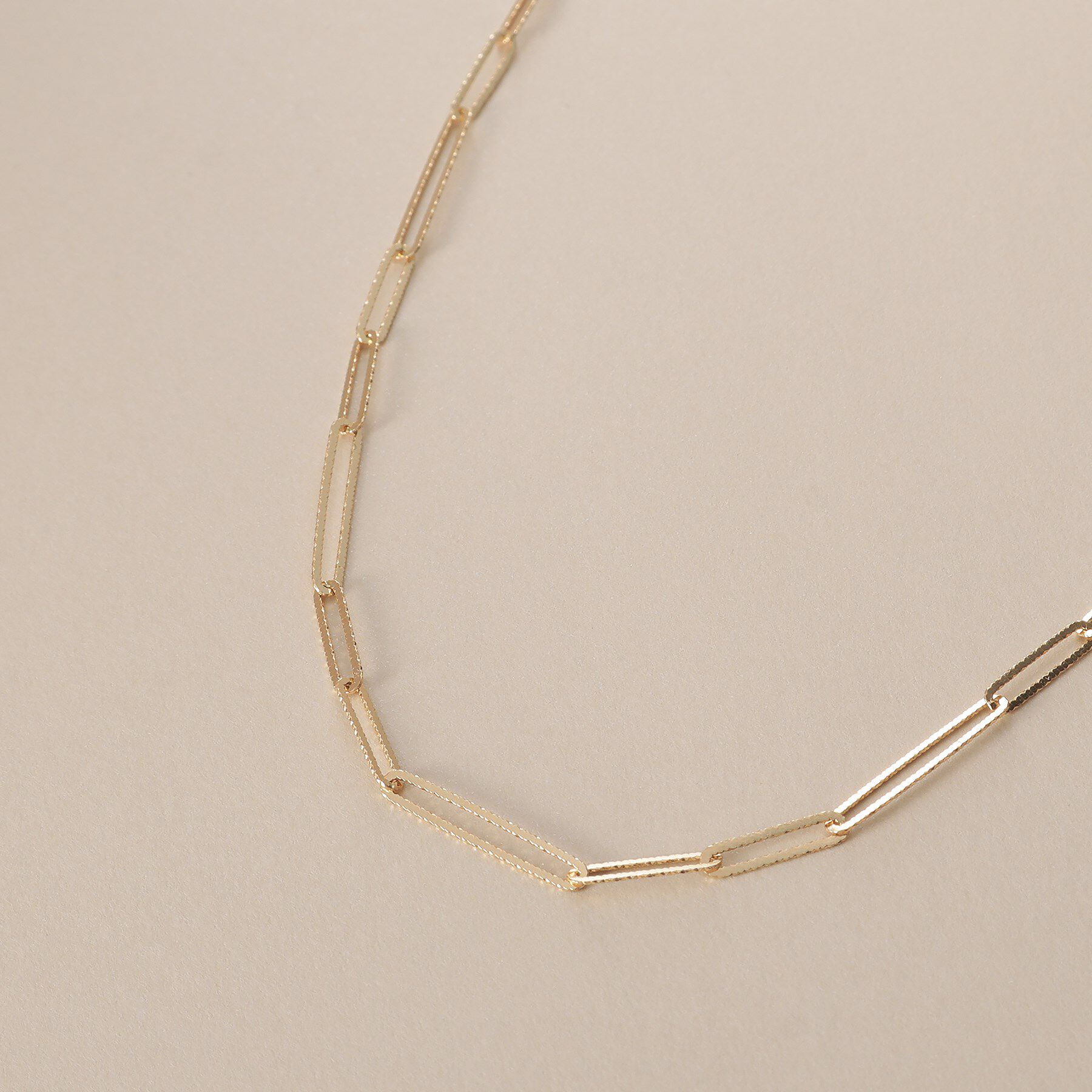 COCOSHNIK「K10カットPCフィガロ ネックレス」|ネックレス|