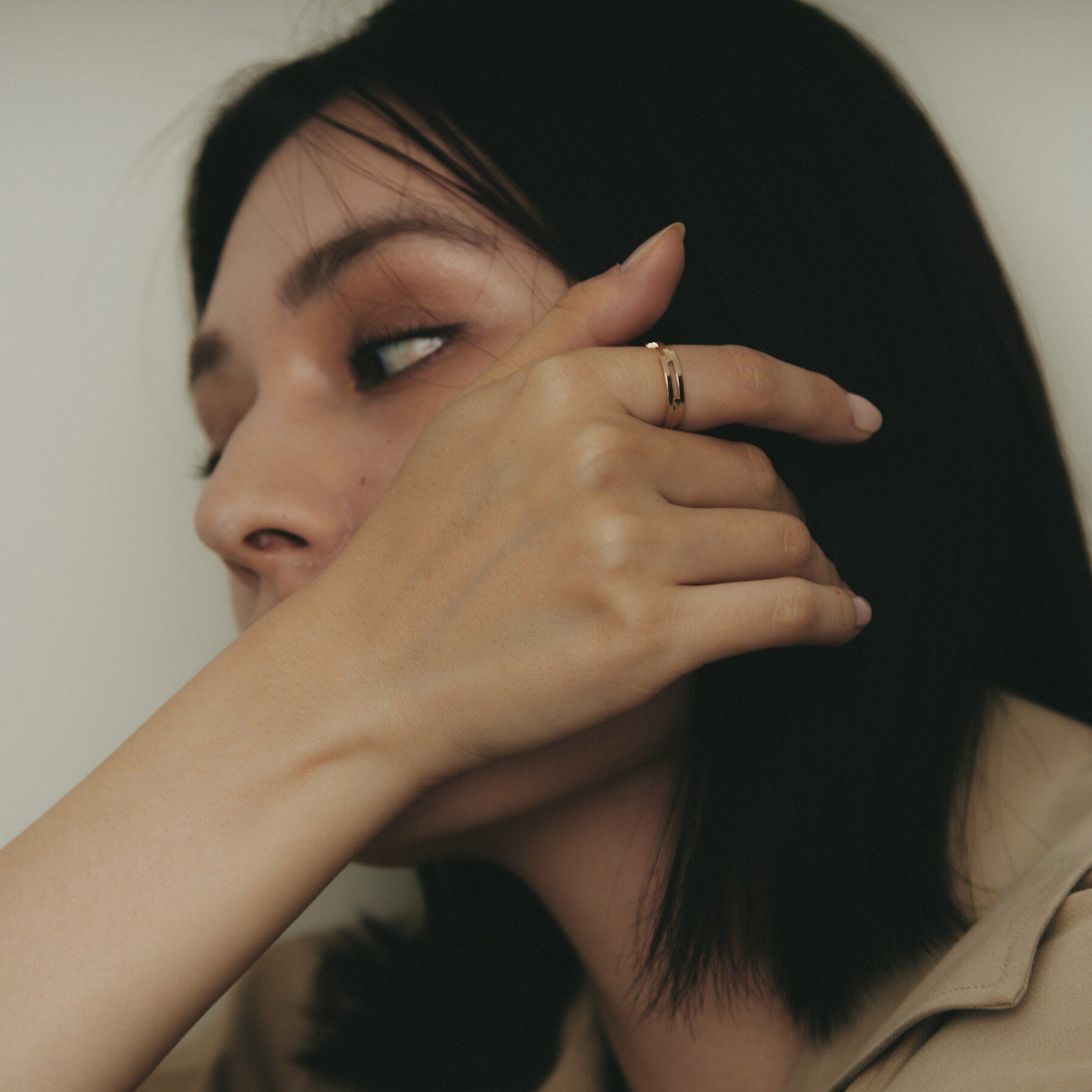 COCOSHNIK「K10シフテッドオーバーラップ リング」|リング|