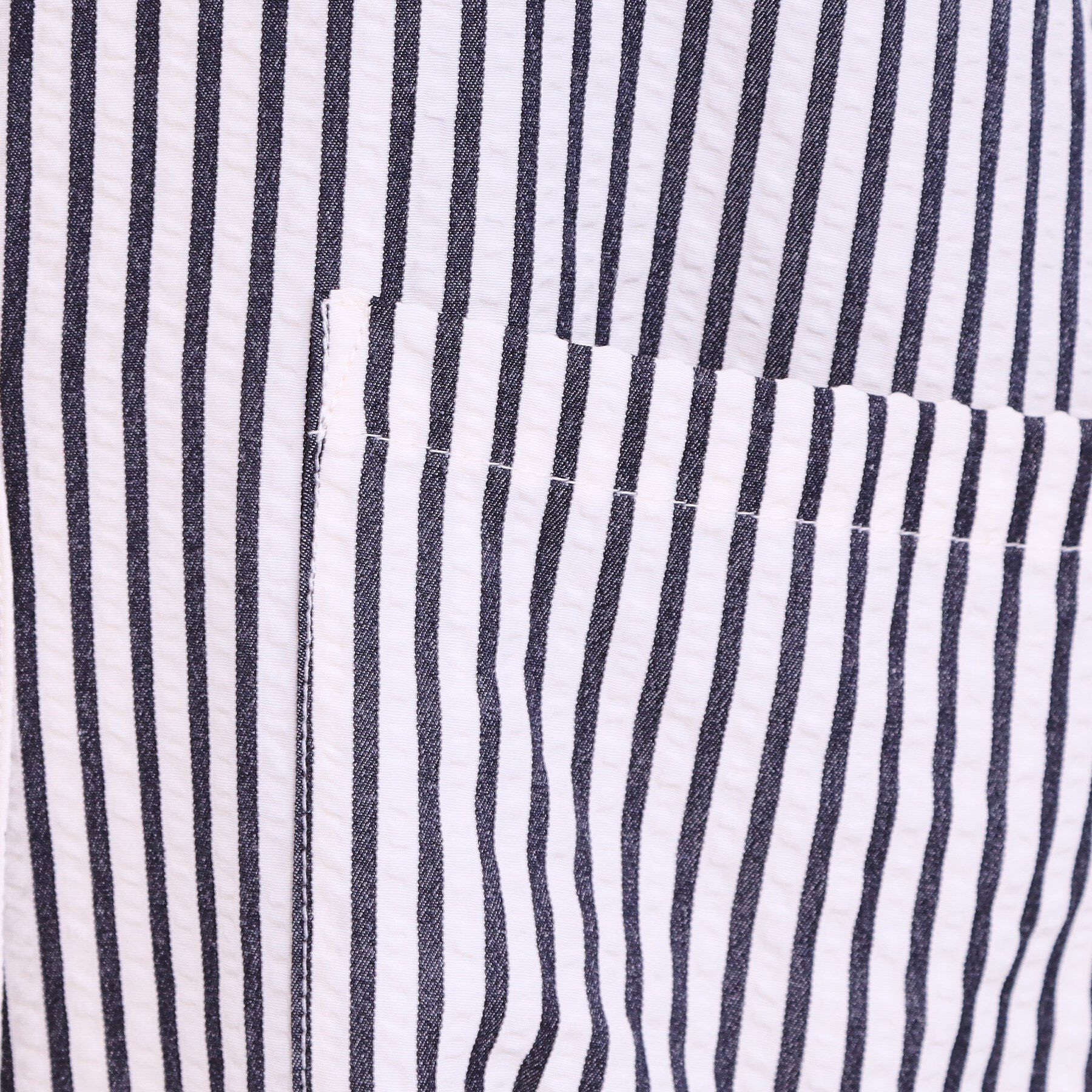 SHOO･LA･RUE「【セットアップ可能/ひんやり/吸水速乾】サッカーストライプ テーラードカラーシャツジャケット」|テーラードジャケット|