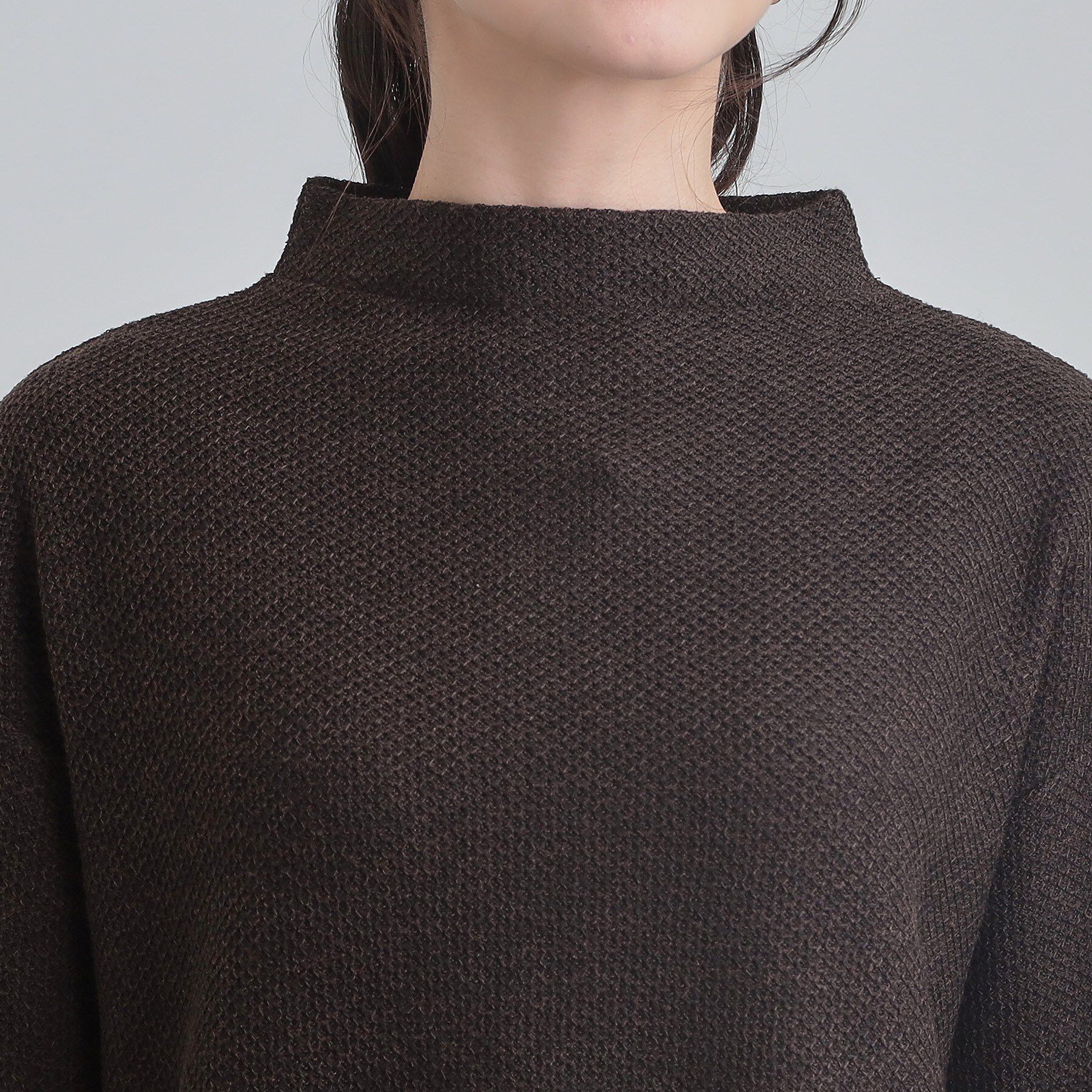 SHOO･LA･RUE「【あったか】モックネックニットソートップス」|Tシャツ・カットソー|