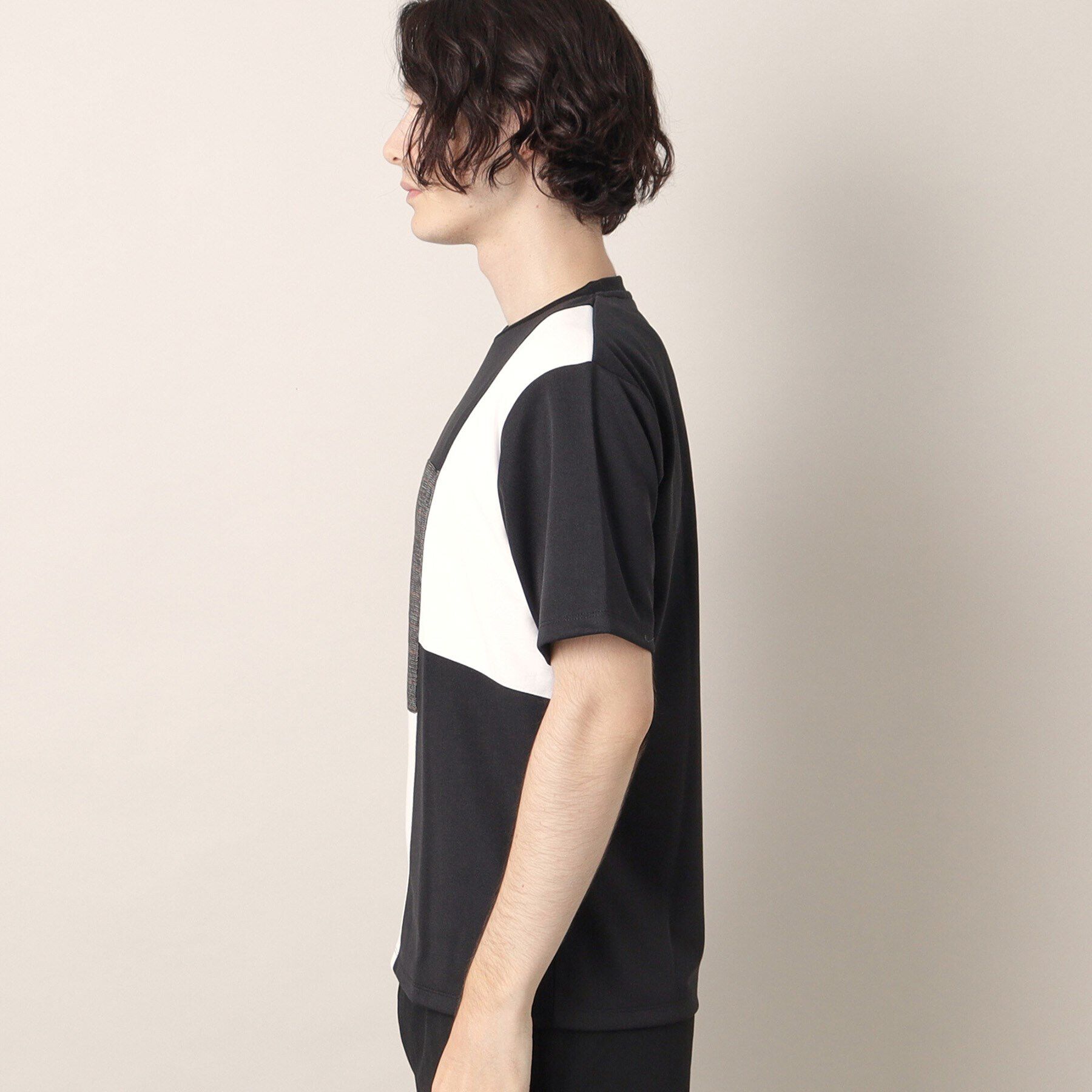 Dessin「ツイード切替ブロックTシャツ」|Tシャツ・カットソー|