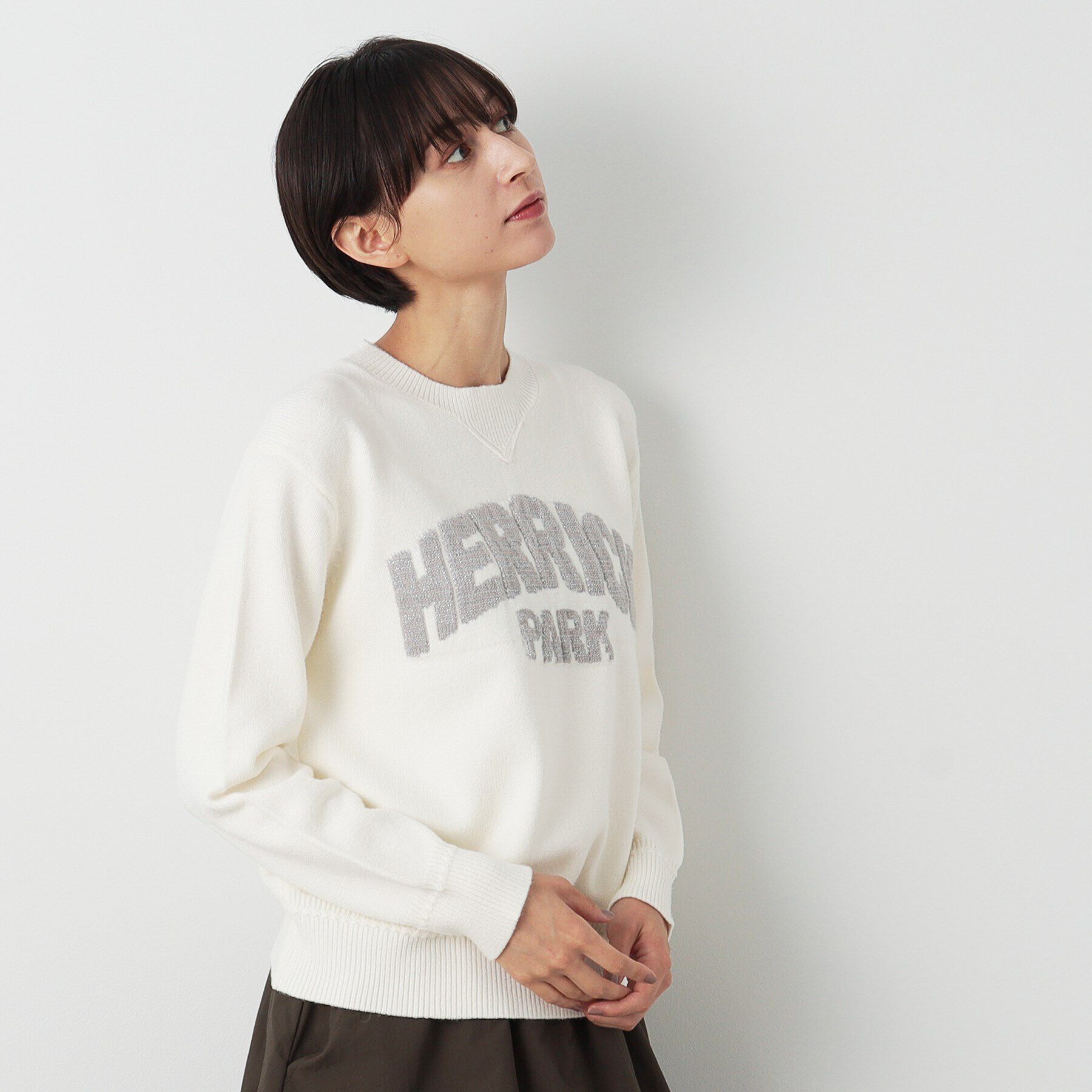 Dessin「【洗える】ラメロゴニット」|ニット・セーター|