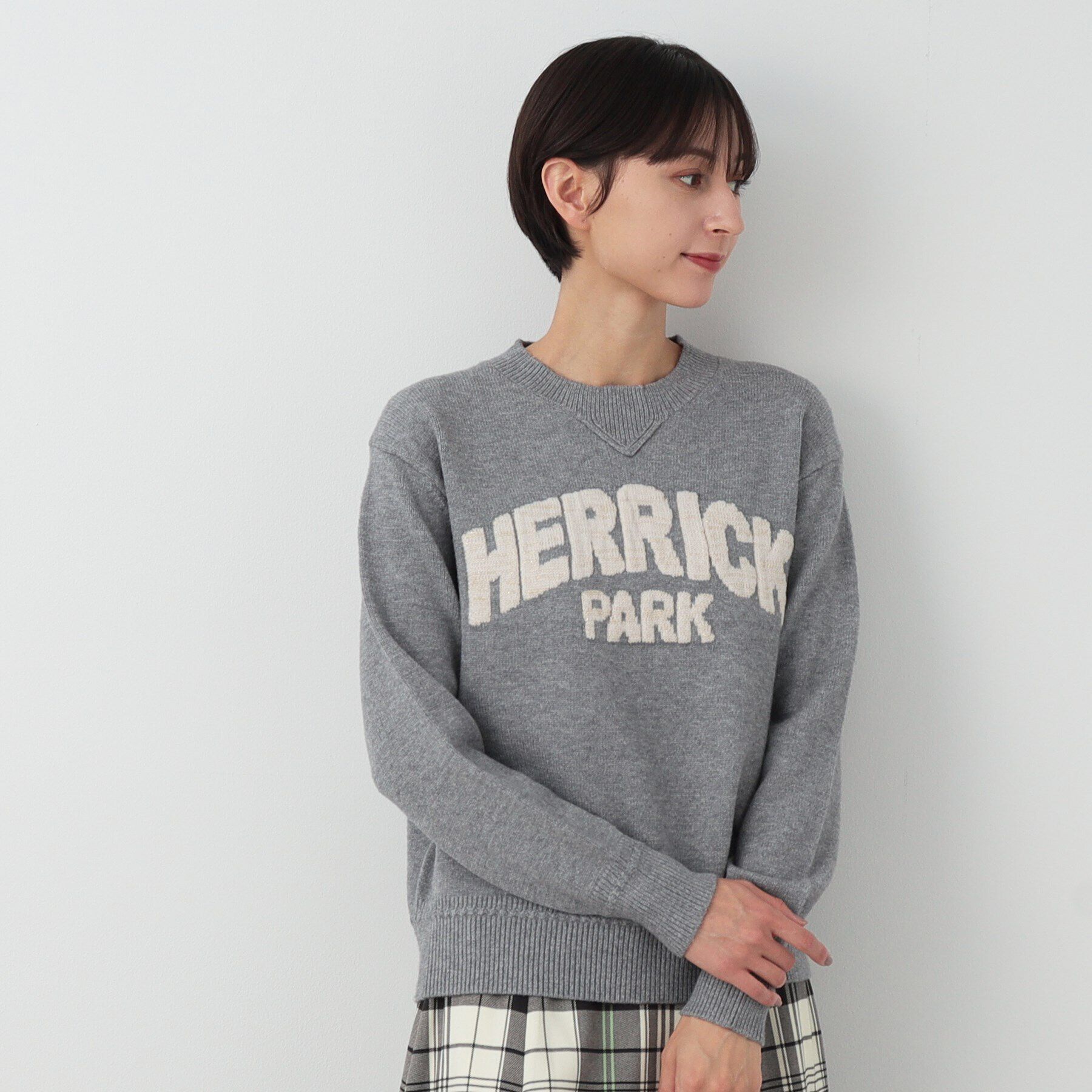 Dessin「【洗える】ラメロゴニット」|ニット・セーター|