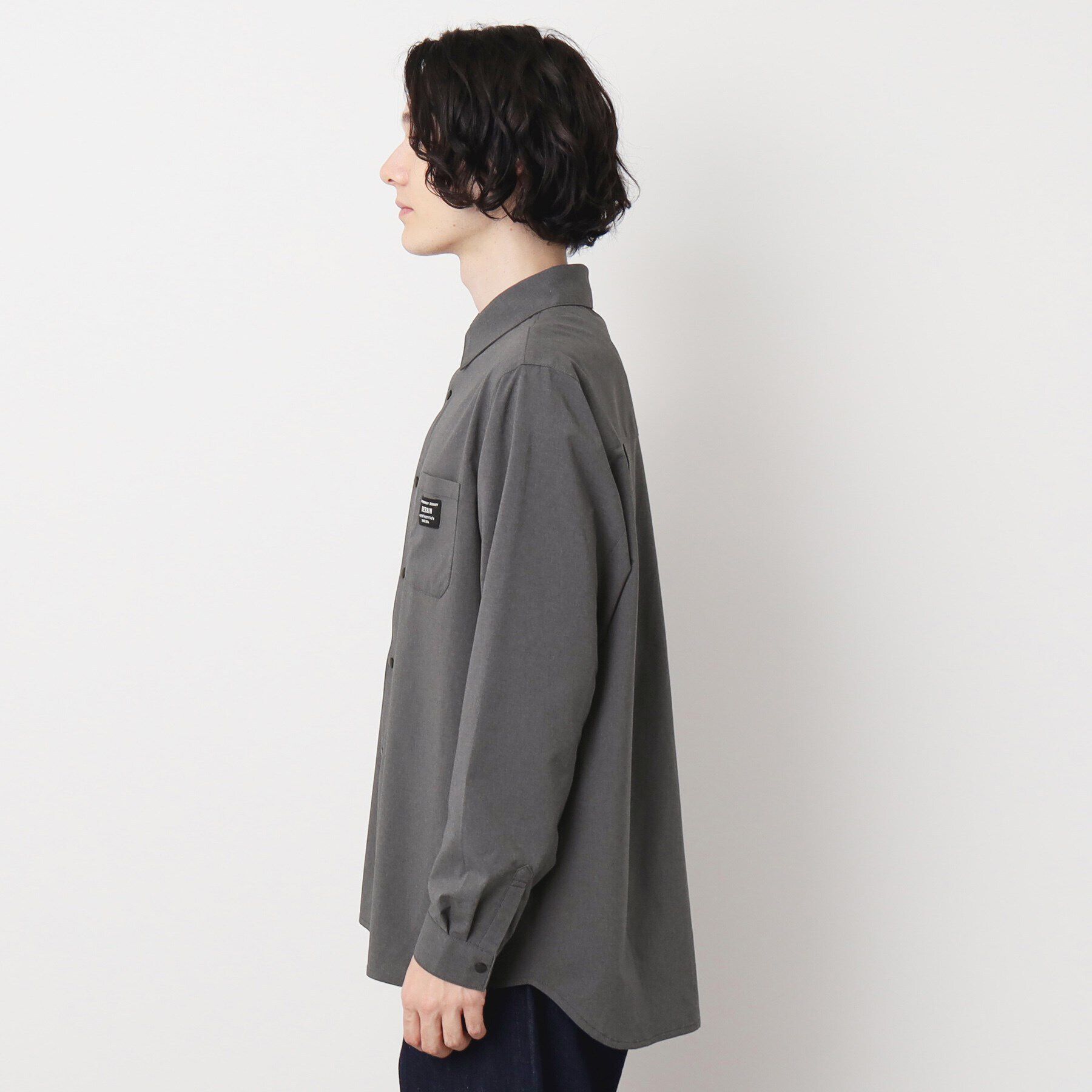 Dessin「【撥水素材】スナップボタンシャツ」|シャツ・ブラウス|