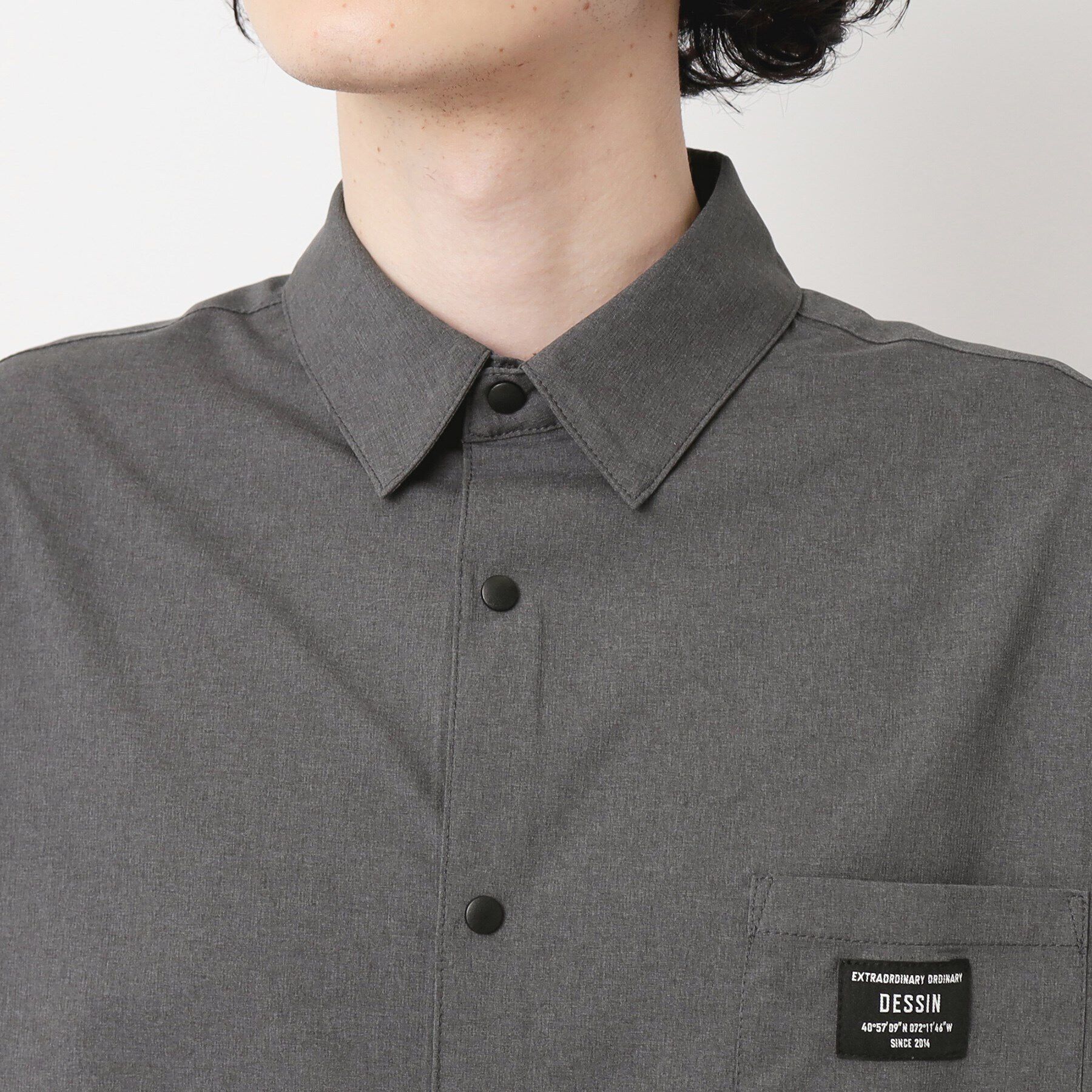 Dessin「【撥水素材】スナップボタンシャツ」|シャツ・ブラウス|
