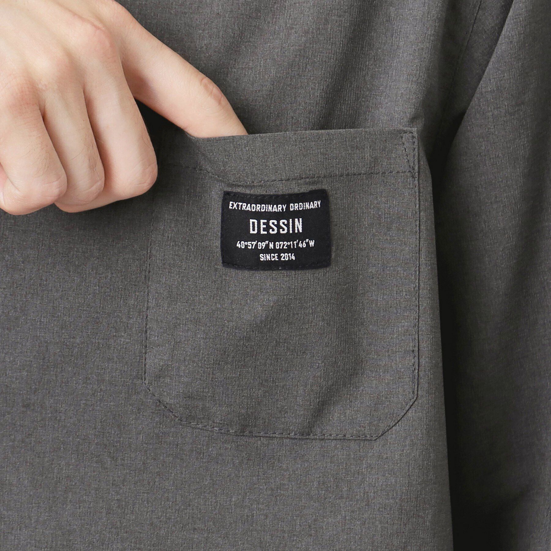 Dessin「【撥水素材】スナップボタンシャツ」|シャツ・ブラウス|