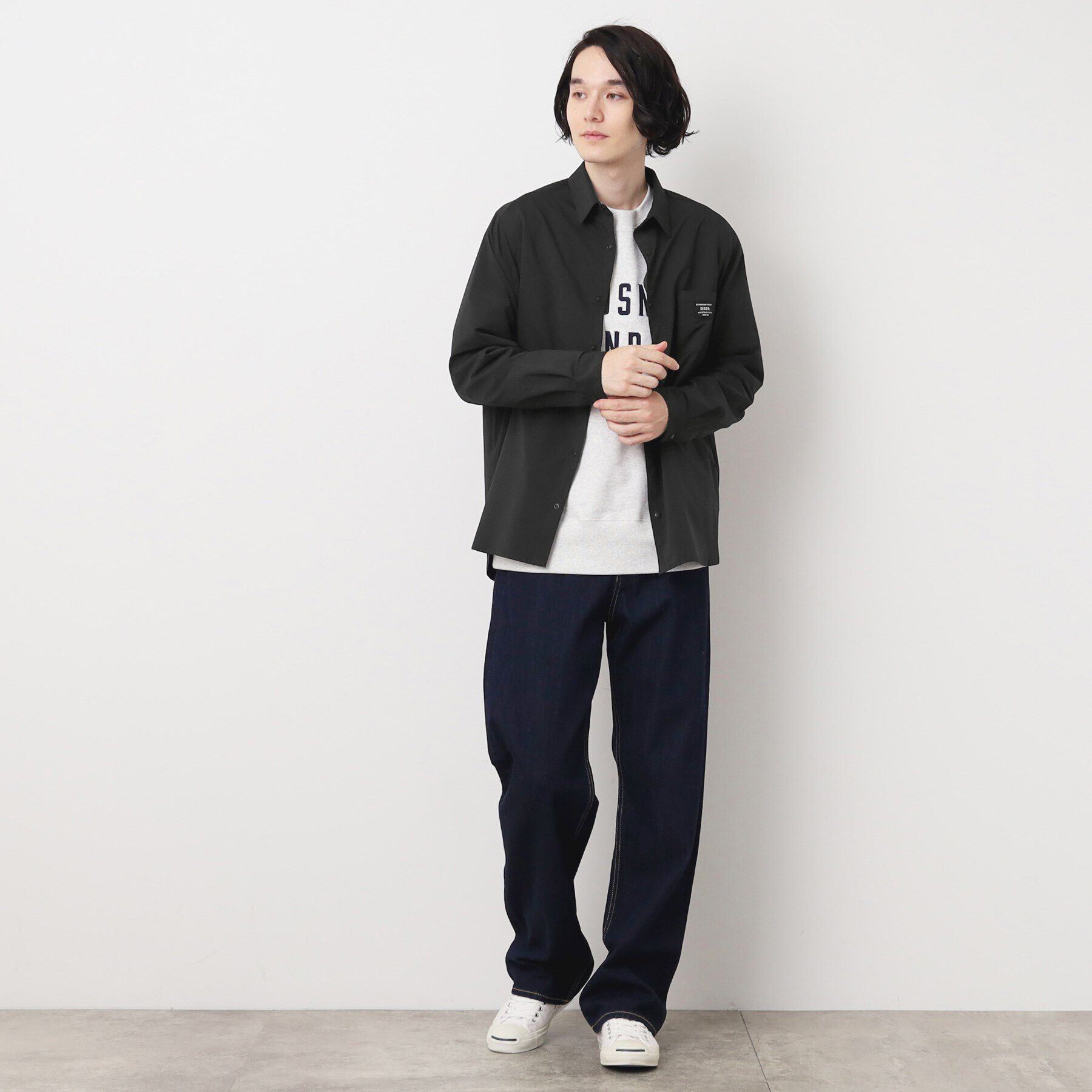 Dessin「【撥水素材】スナップボタンシャツ」|シャツ・ブラウス|