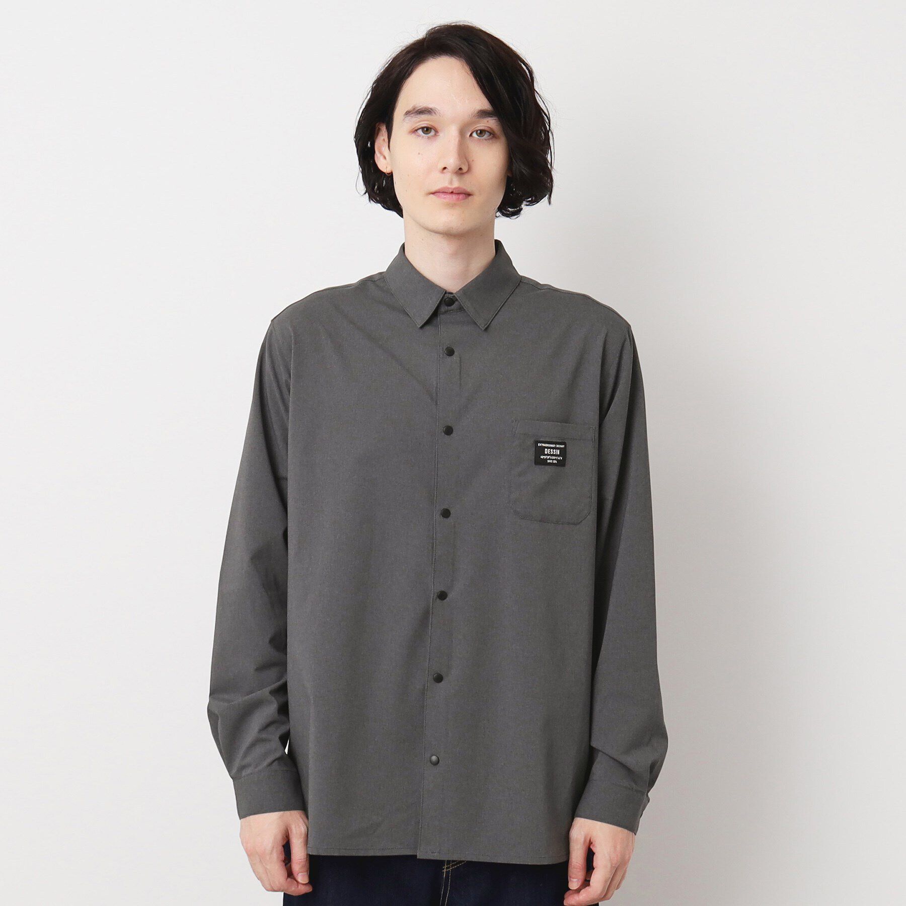 Dessin「【撥水素材】スナップボタンシャツ」|シャツ・ブラウス|