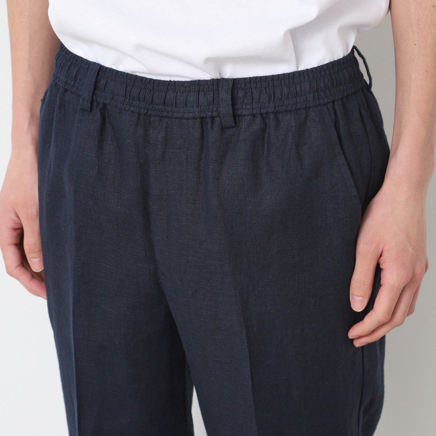 Dessin「【ウエストゴム・洗える】麻リラックスパンツ」|その他|